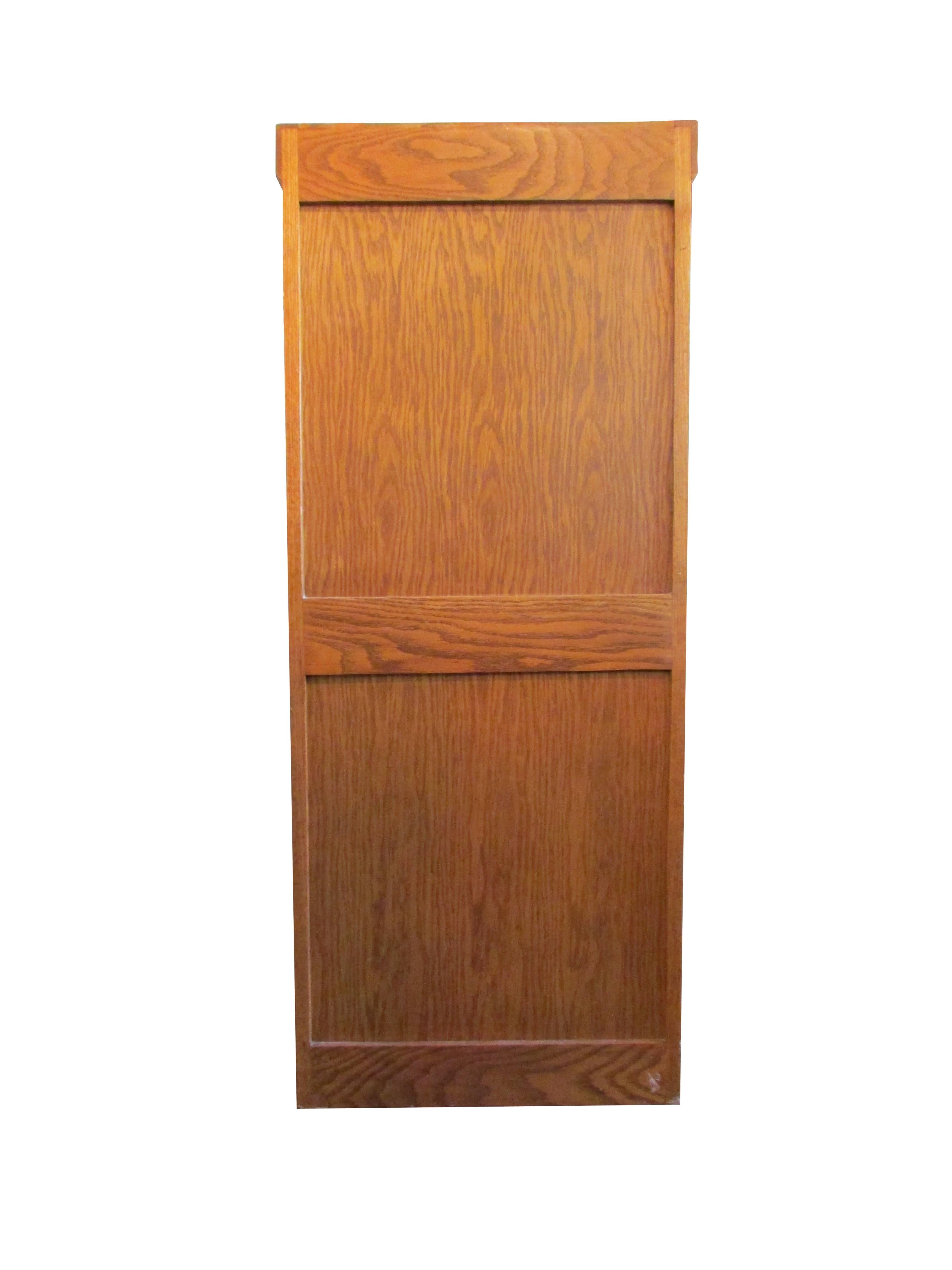 Brass Oak Railroad File Cabinet
