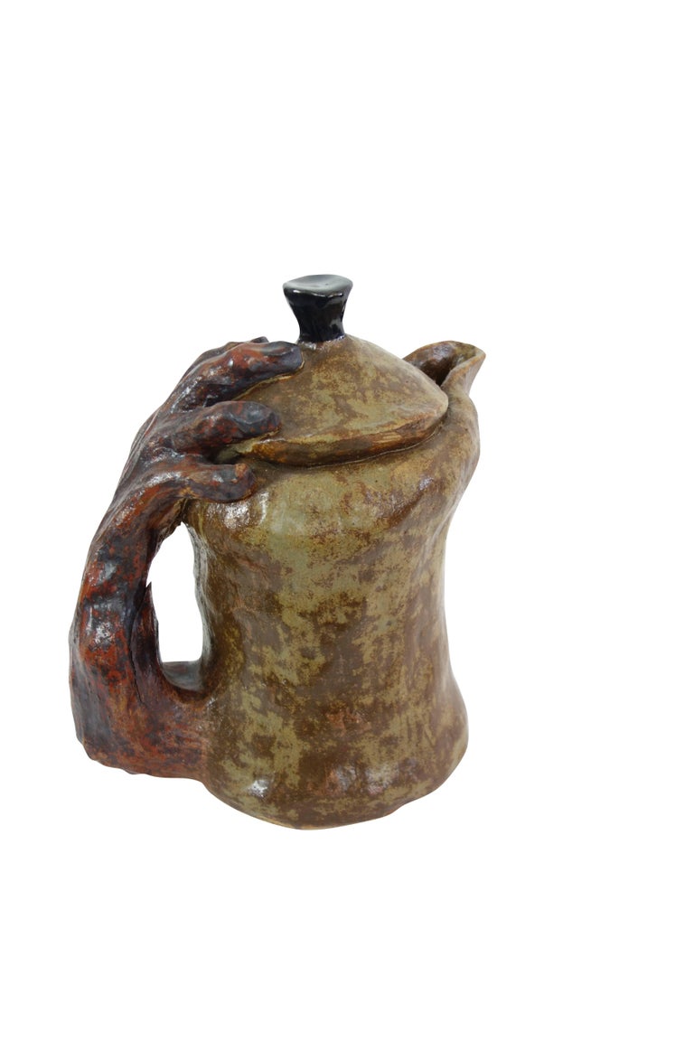 Grotesque Face Jug from a Pottery Studio in Buffalo, New York For Sale