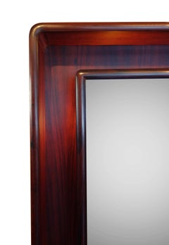 Teak Midcentury Backlit Mirror by Pedersen & Hansen