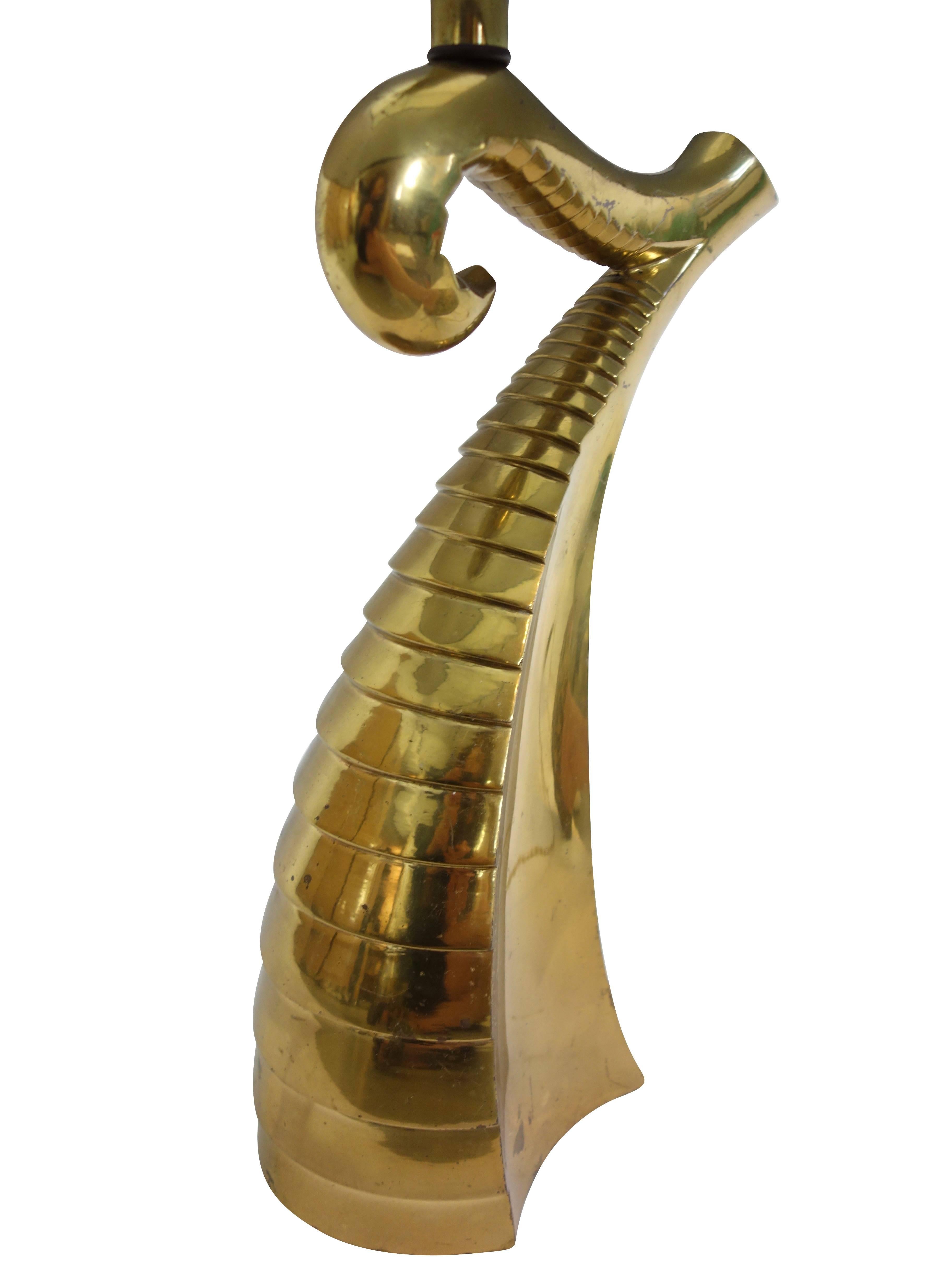 Brass Tentacle Table Lamp In Good Condition For Sale In Seattle, WA