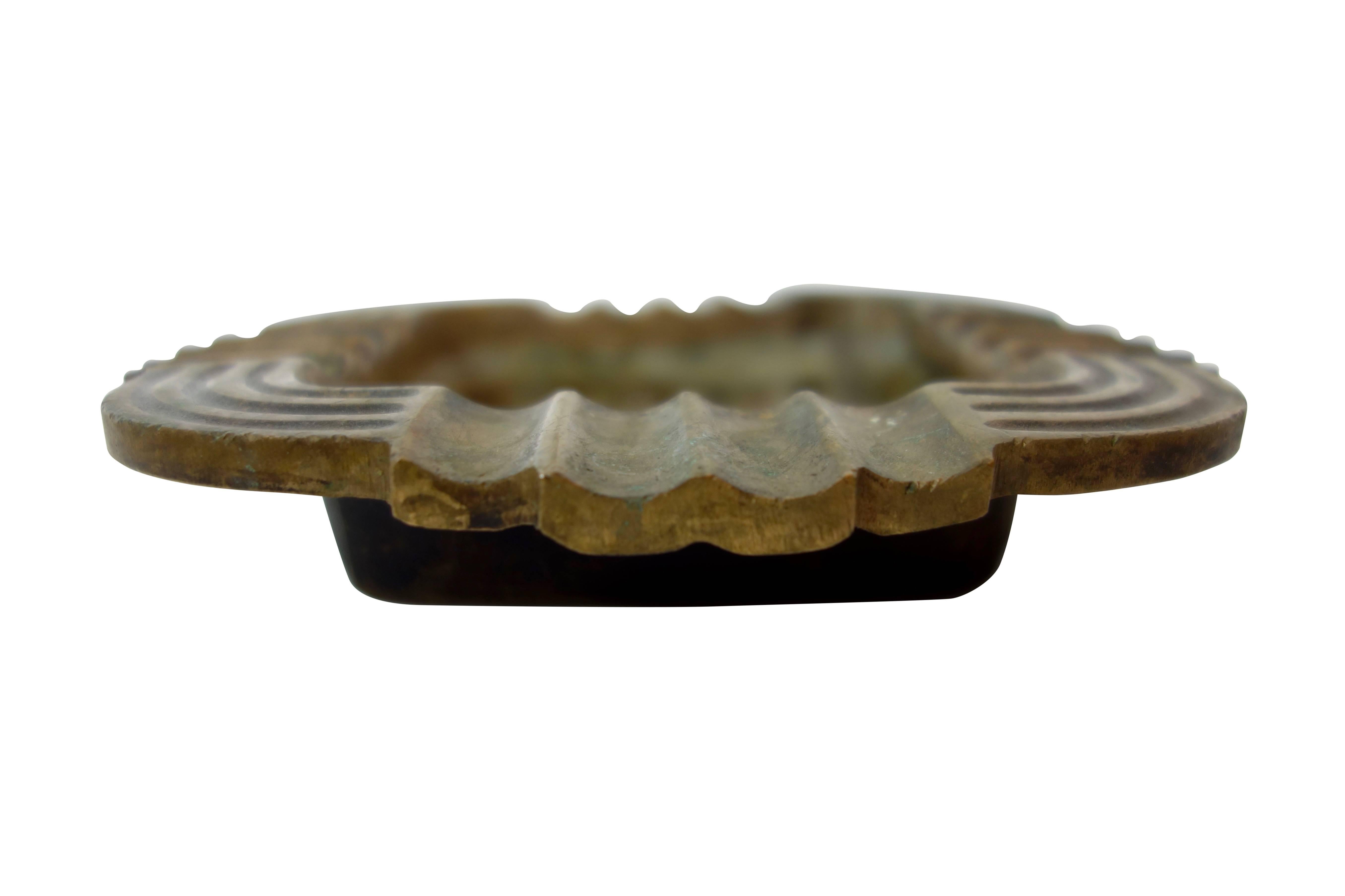 bronze ashtray