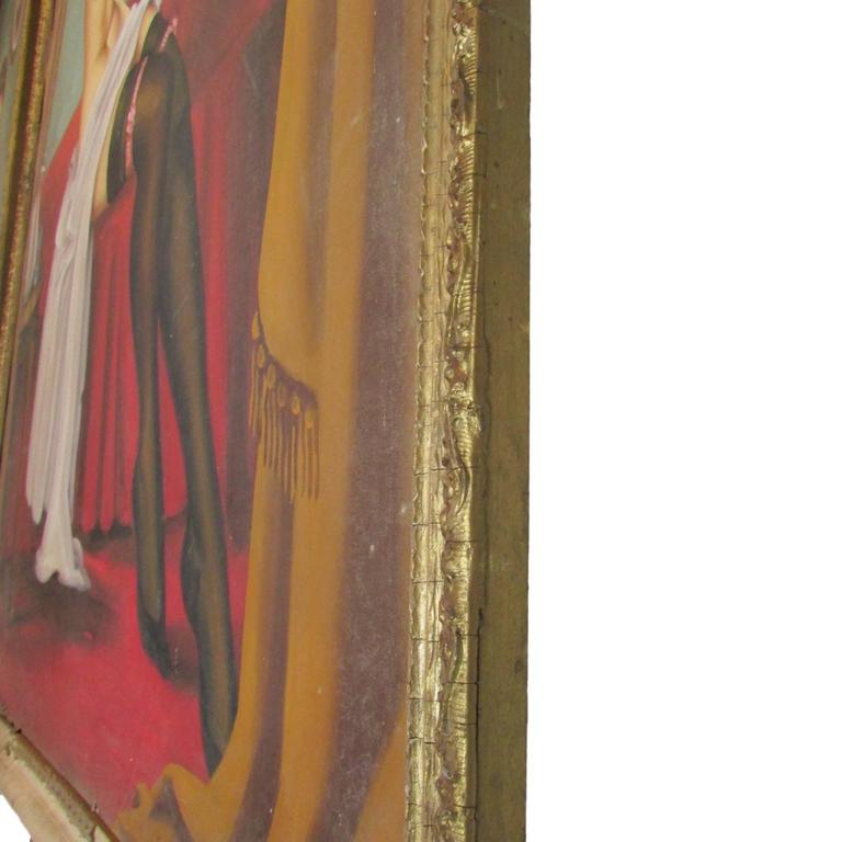 Pair of Saloon Girls, Oil on Canvas at 1stDibs 1880s saloon girl