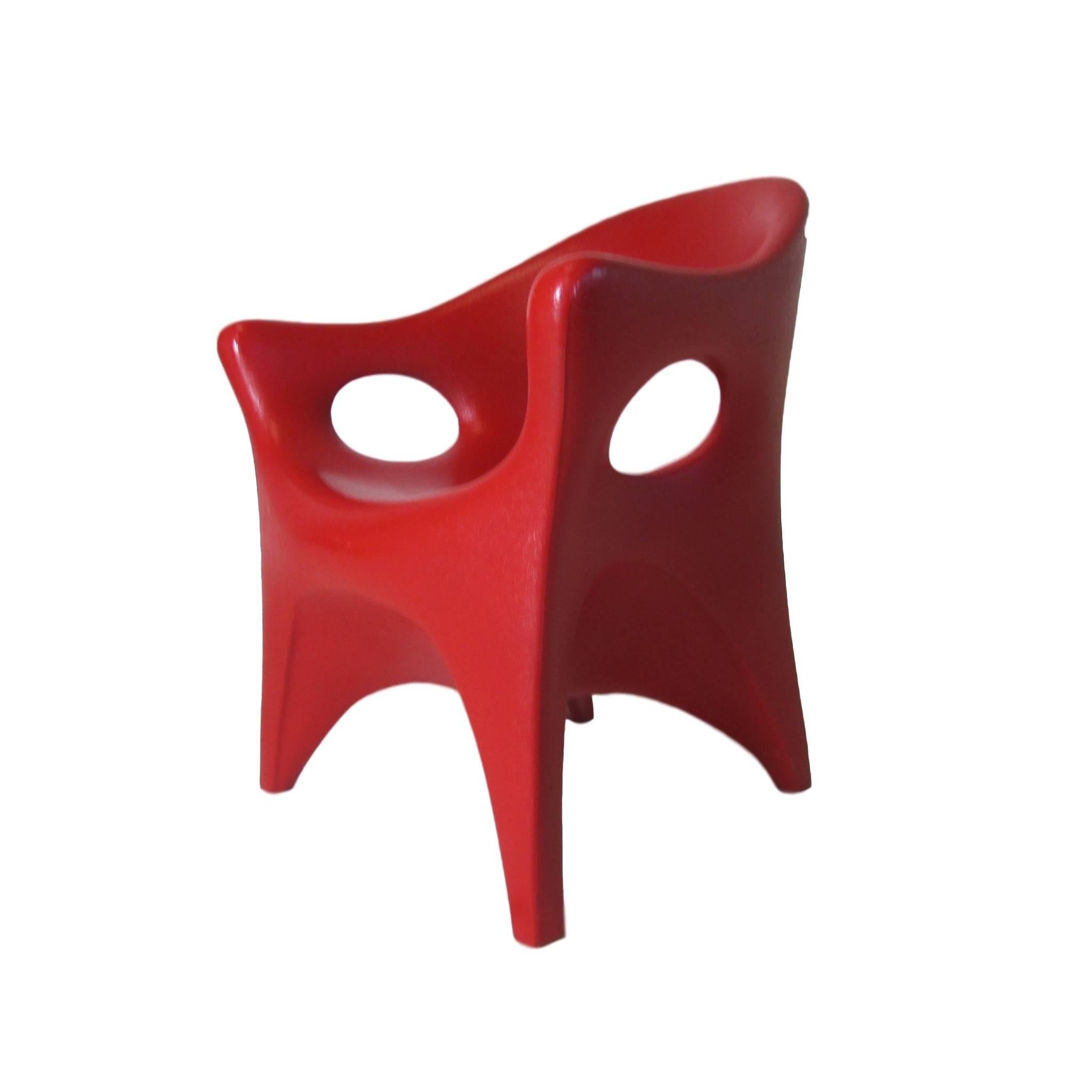 American Set of Four Rotocast Plastic Chairs by John Gale