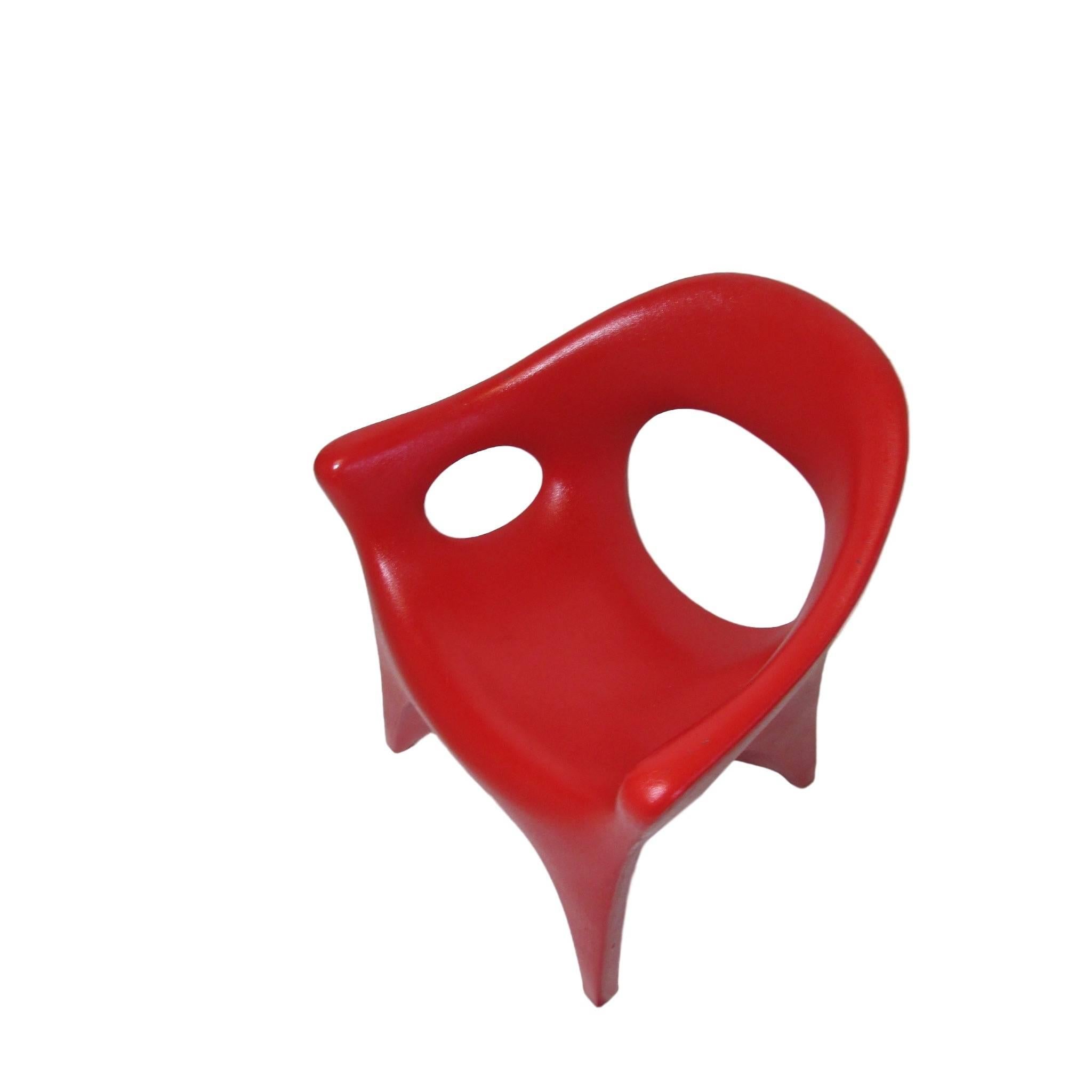 Molded Set of Four Rotocast Plastic Chairs by John Gale