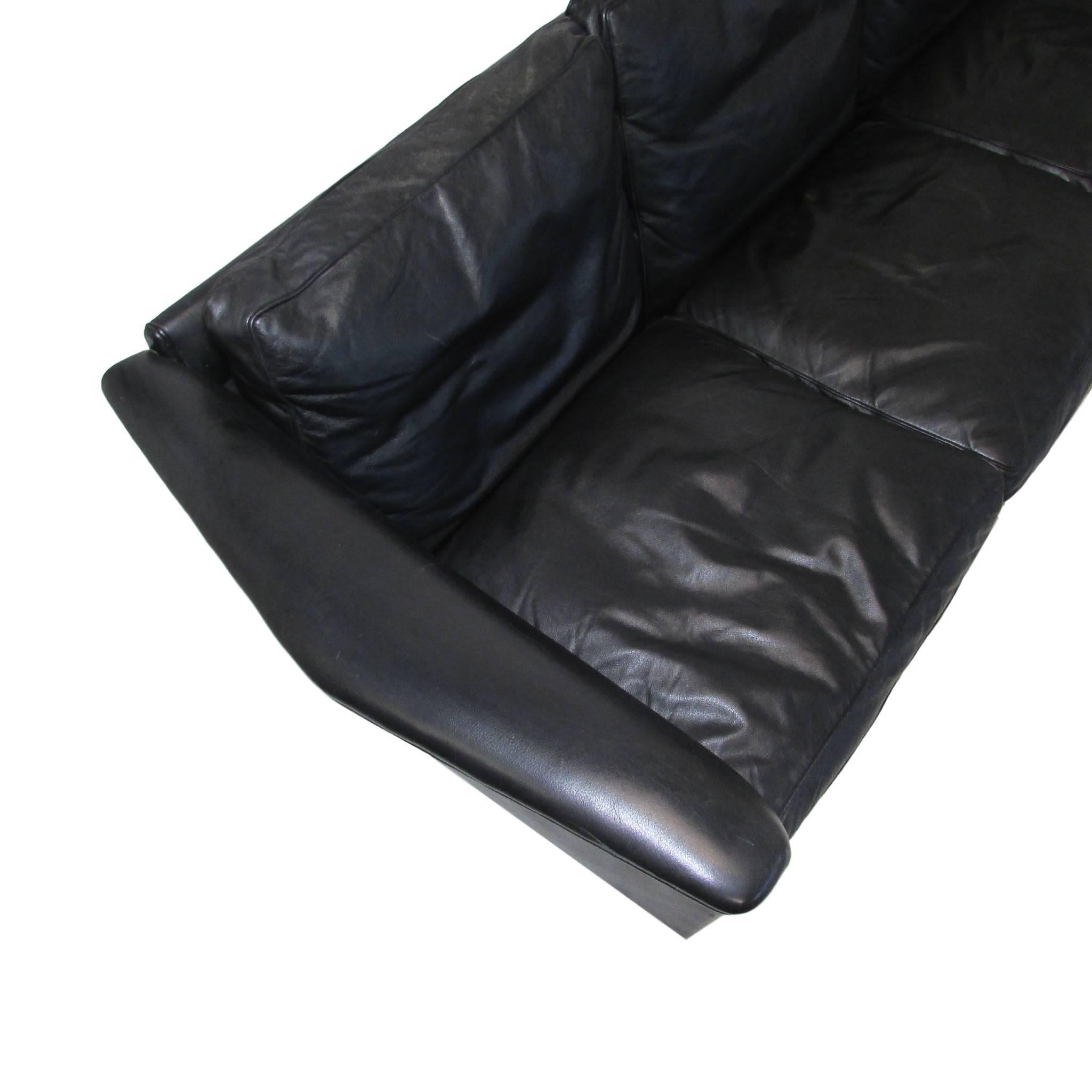 Leather Danish Midcentury Sofa by Aarhuspol