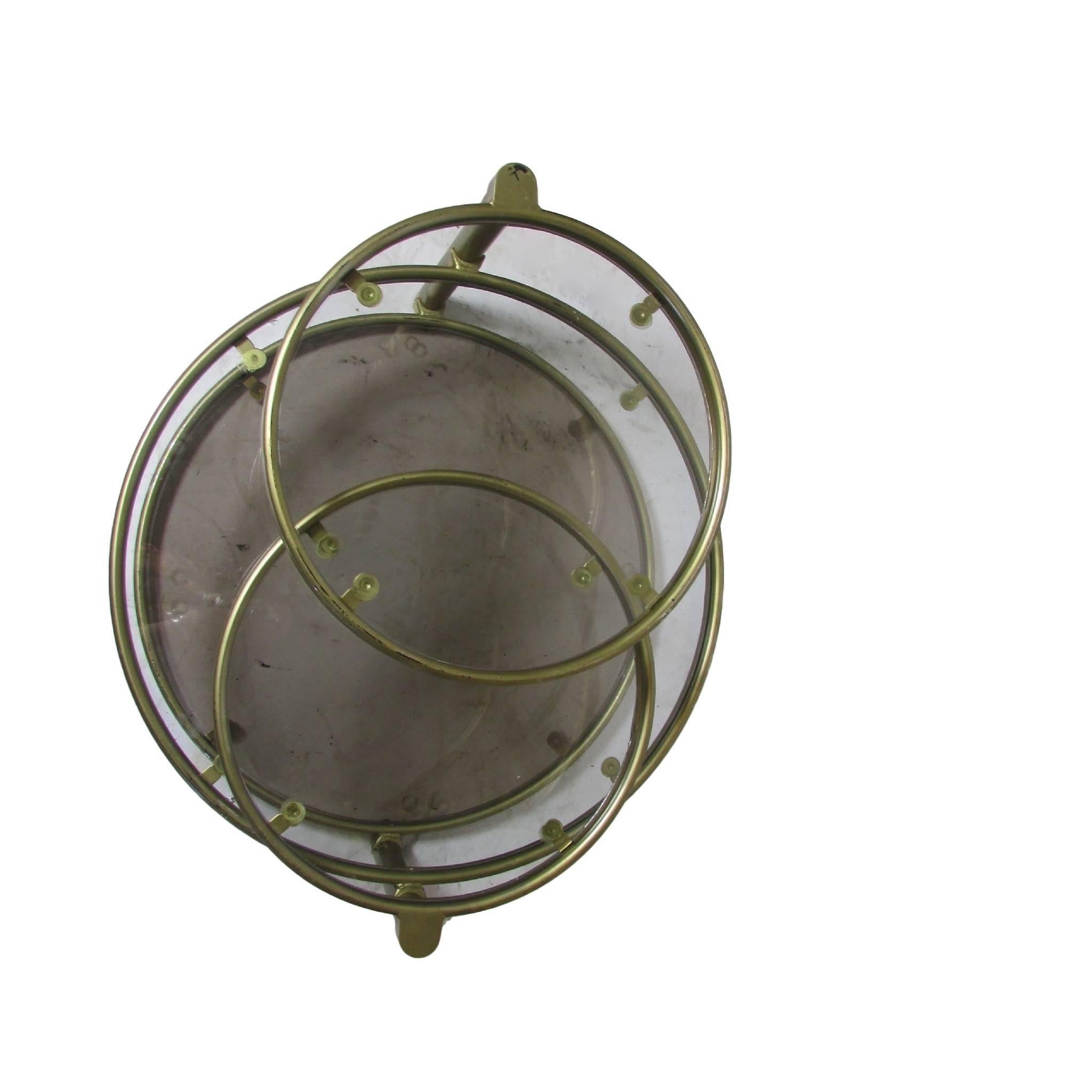 Circular Four-Tiered Swivel Coffee Table In Good Condition In Seattle, WA
