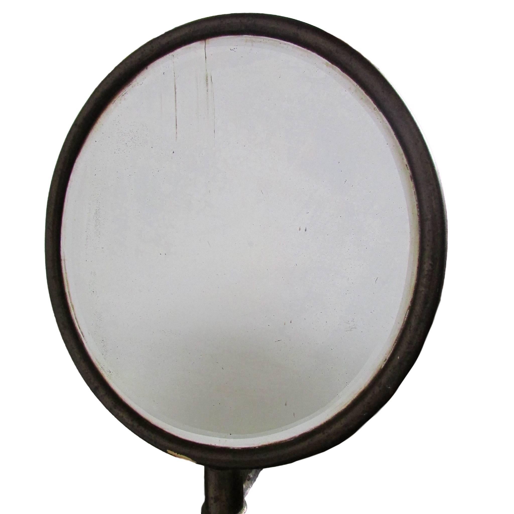 Victorian Era Brass Shaving Mirror Stand In Good Condition In Seattle, WA