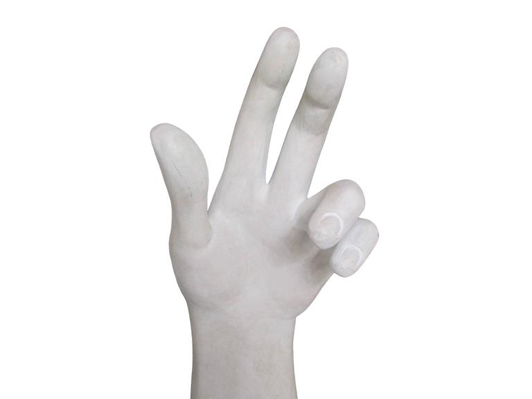 Oversized Fiberglass Hand Sculpture at 1stDibs