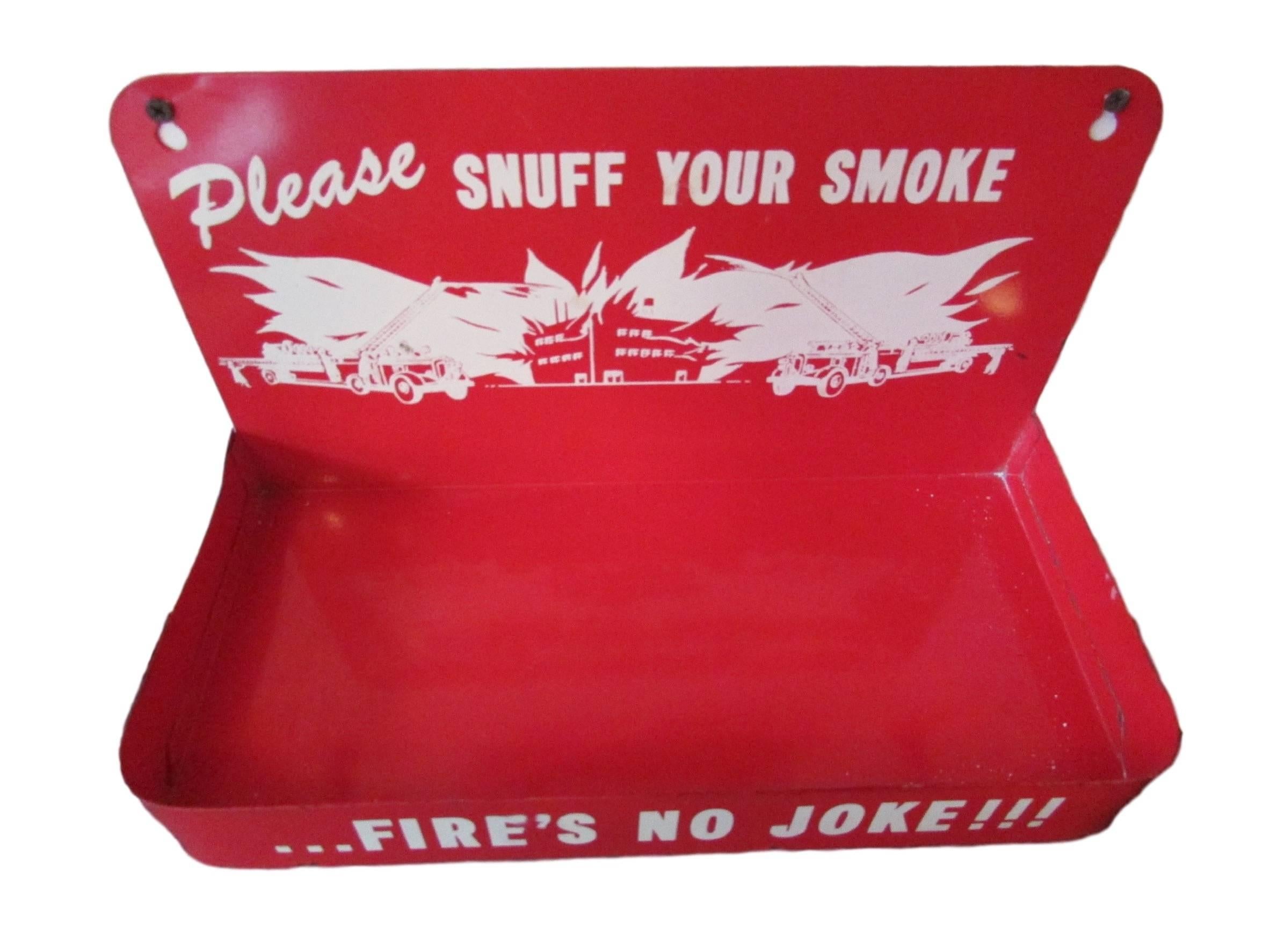 American Vintage Wall Mount Gas Station Ashtray