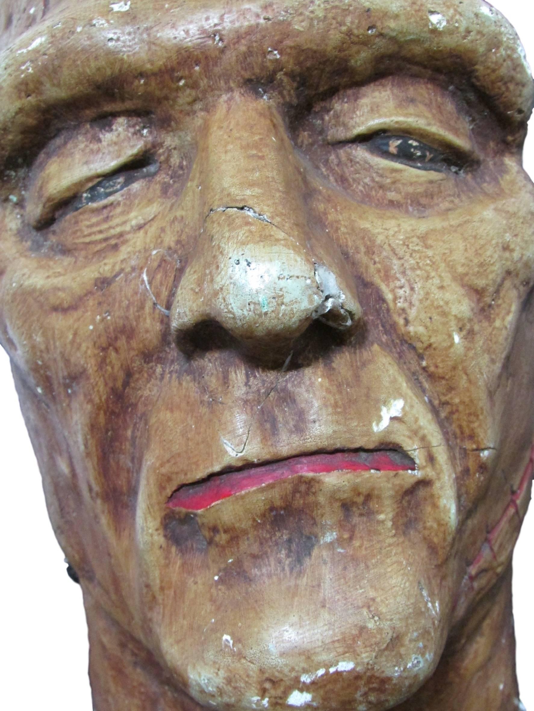 Other Chalkware Frankenstein Bust, circa 1930