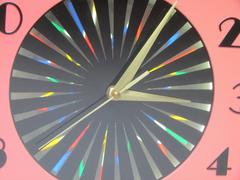 1950's Kaleidoscope Clock with Psychedelic Starburst