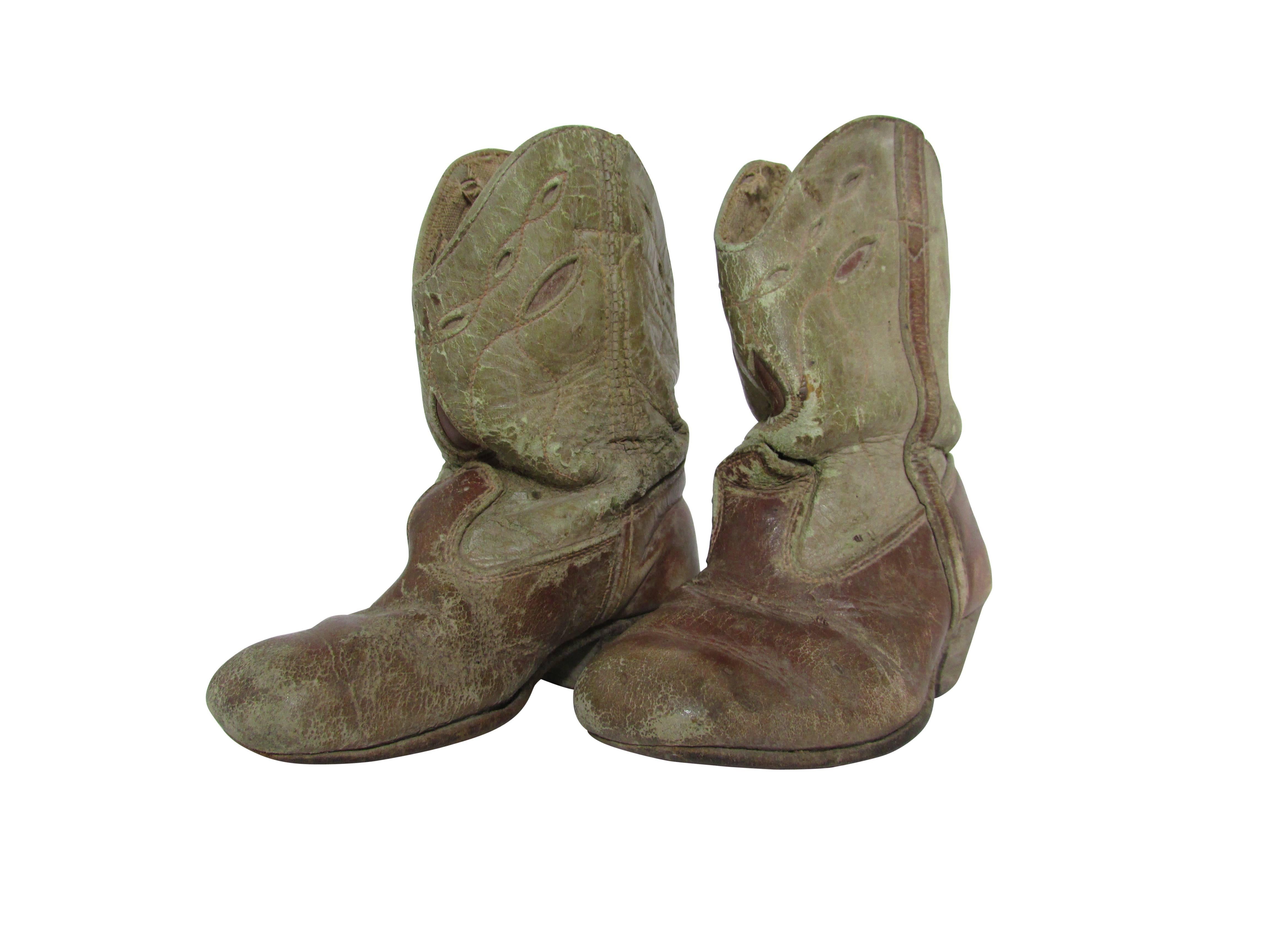 Antique Lil' Partner Cowboy Boots 3