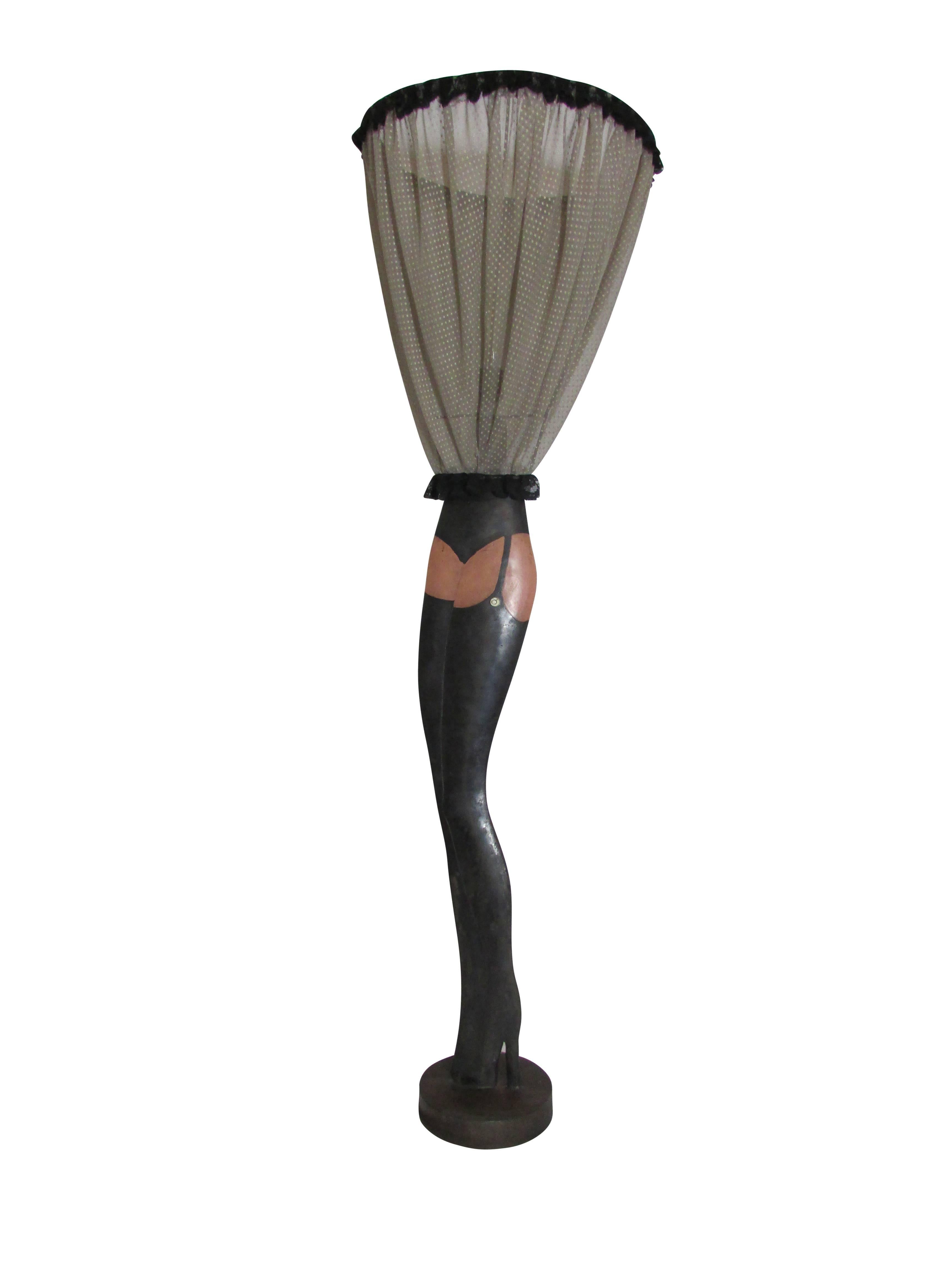 Art Deco French Figural Lady's Legs Lamp