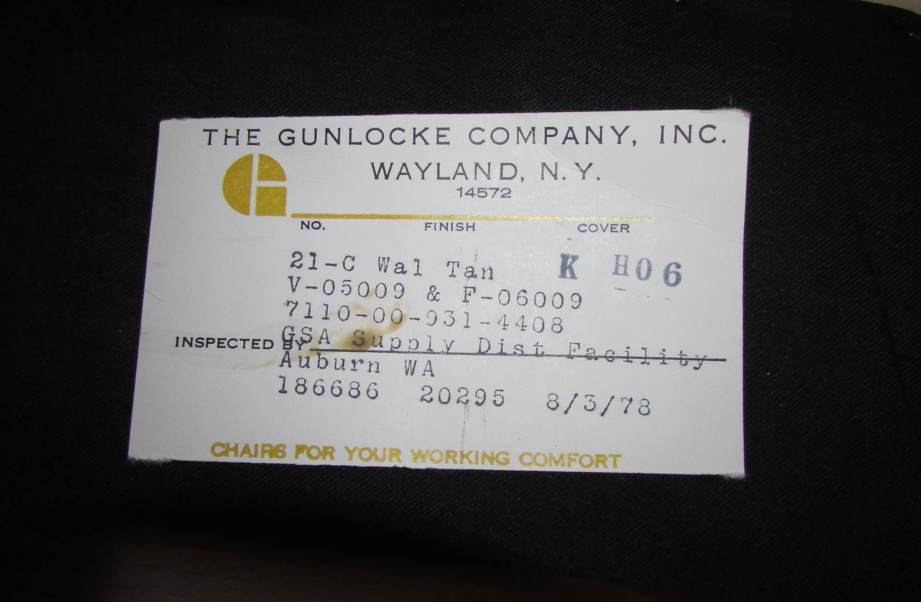 Pair of Walnut Armchairs by Gunlocke 4