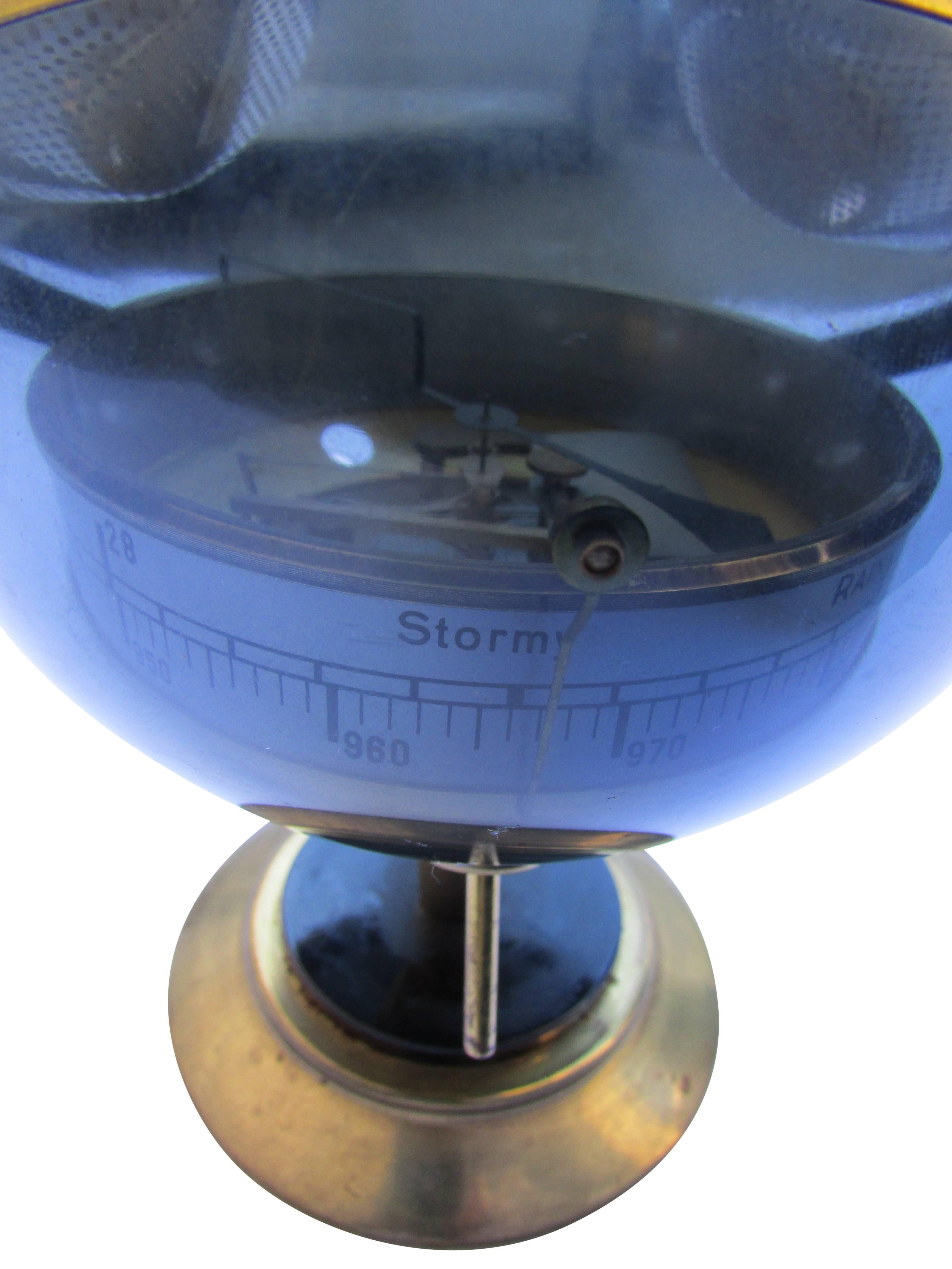 German Midcentury Sputnik Weather Station Barometer