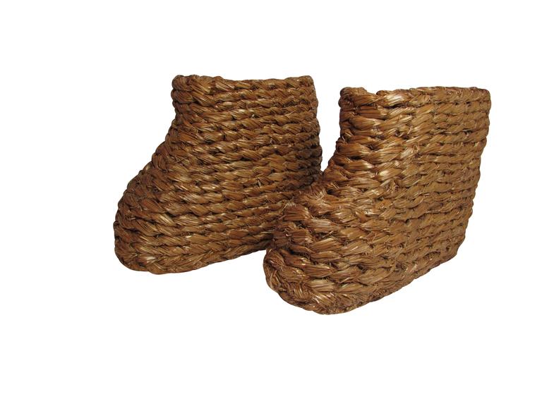 WWII Hand-Braided Snow over Boots For Sale at 1stDibs
