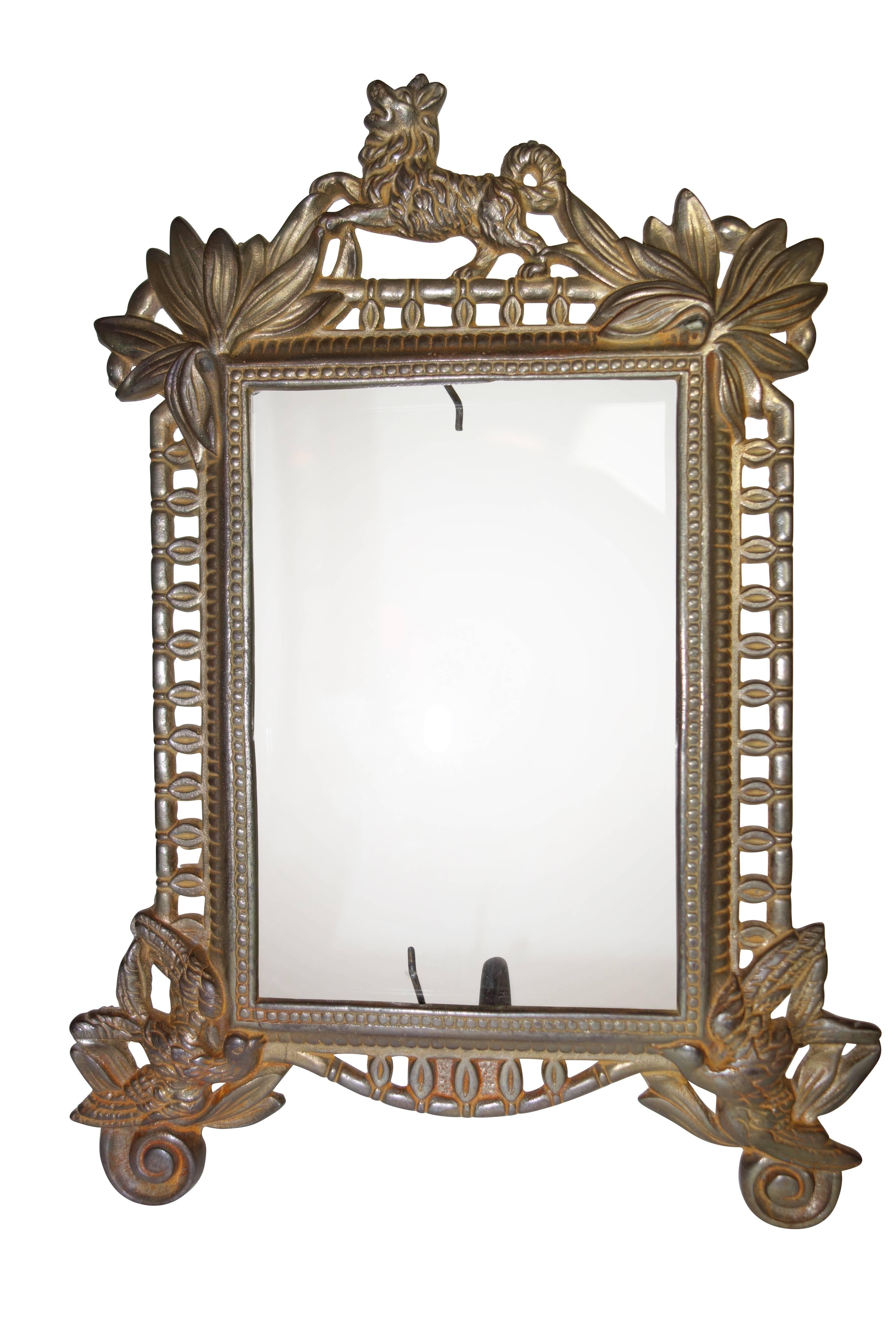 Pair of 19th Century French Gilt Frames with Dogs and Birds 2