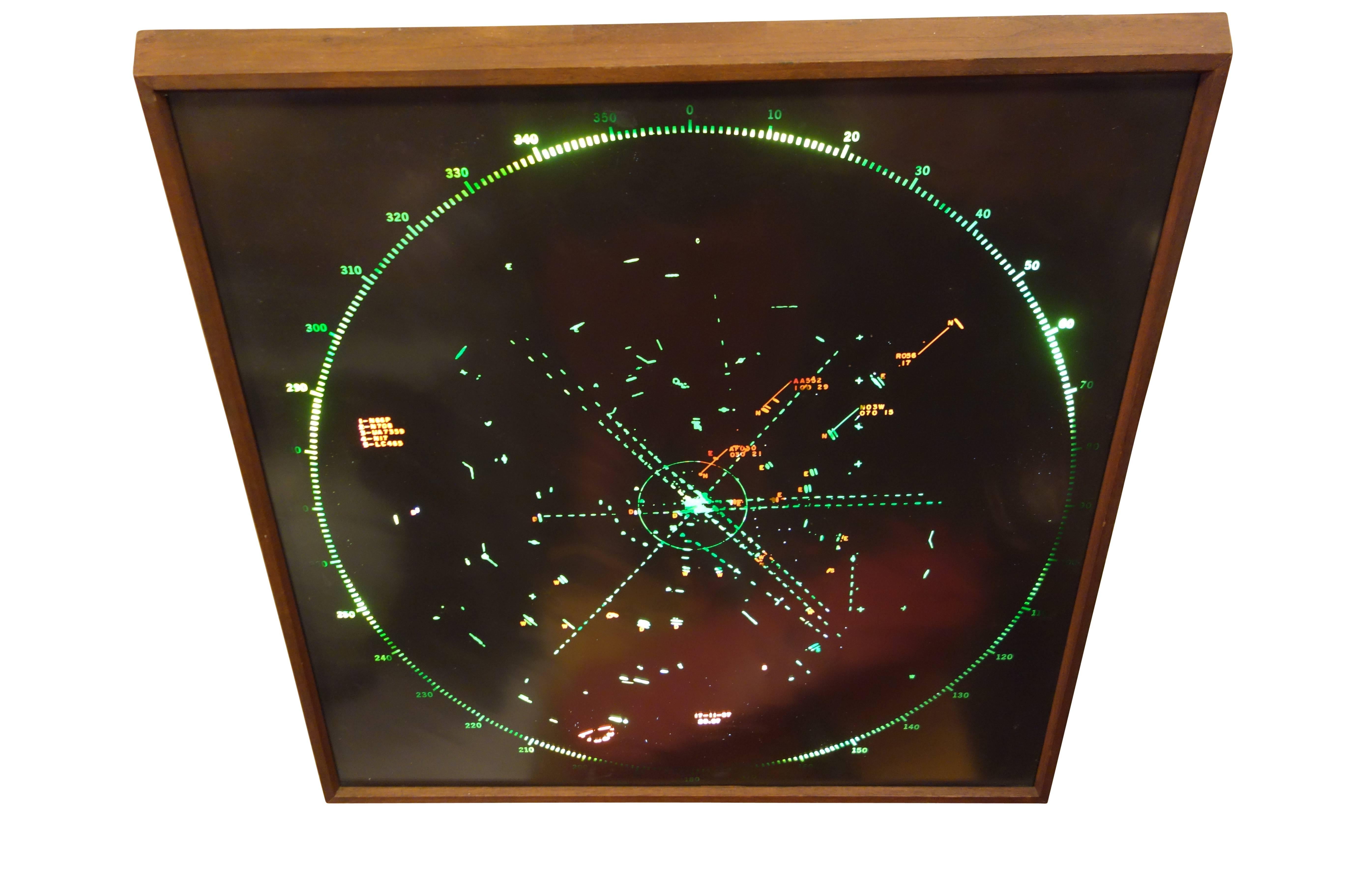 Aircraft Radar Screen Light Box In Good Condition In Seattle, WA