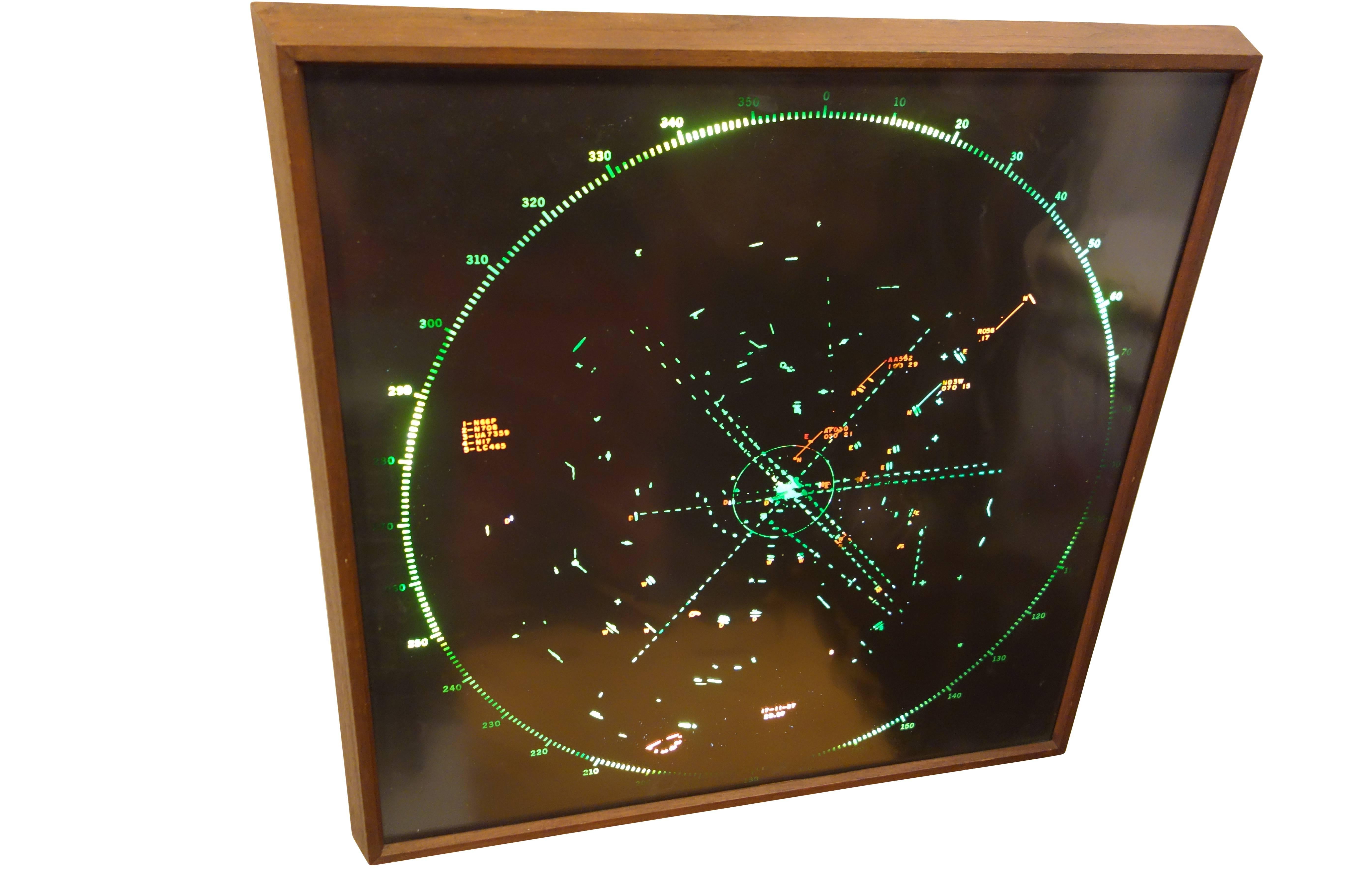 Late 20th Century Aircraft Radar Screen Light Box