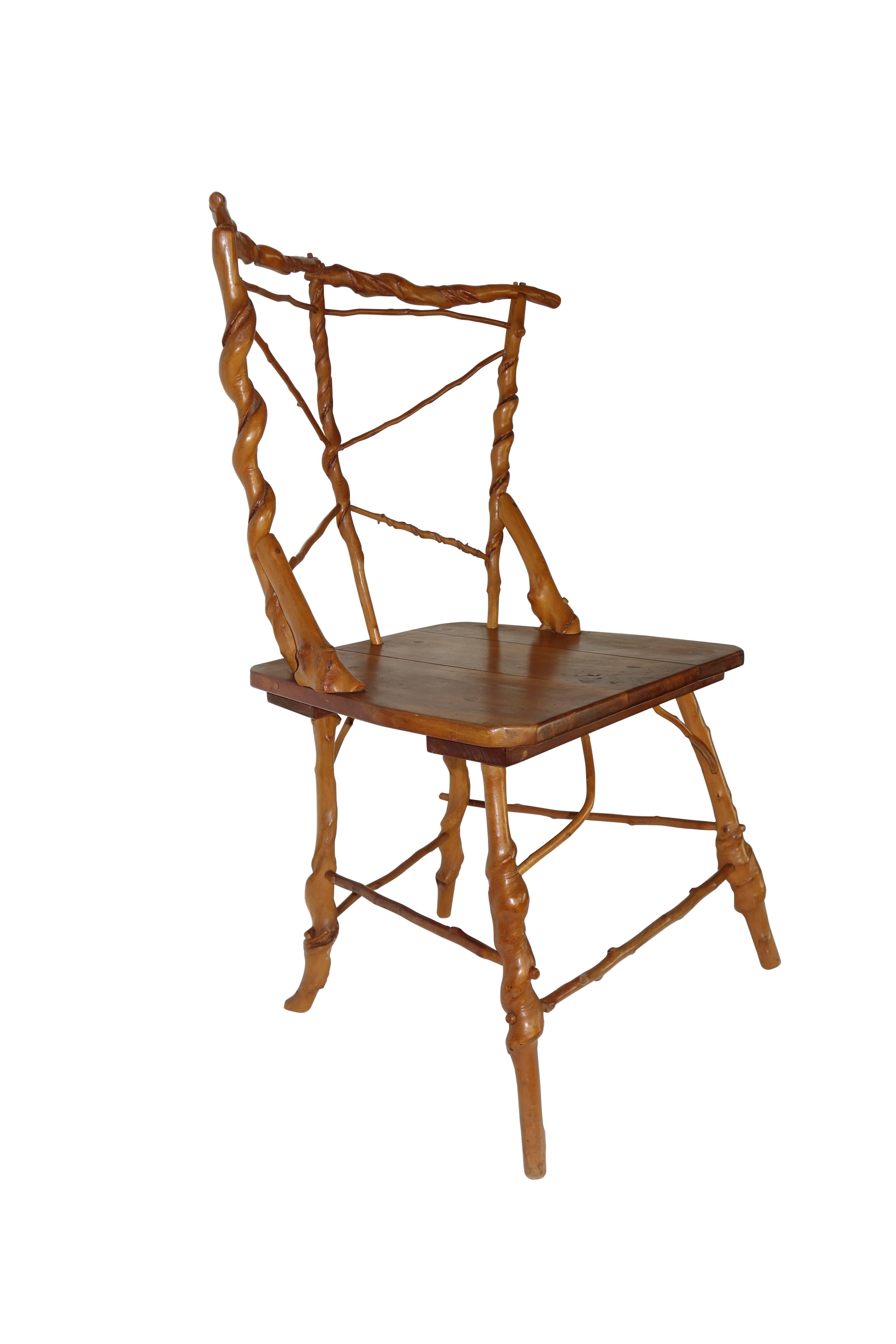 Folk Art Studio Craft Chair from Salamanaca, New York
