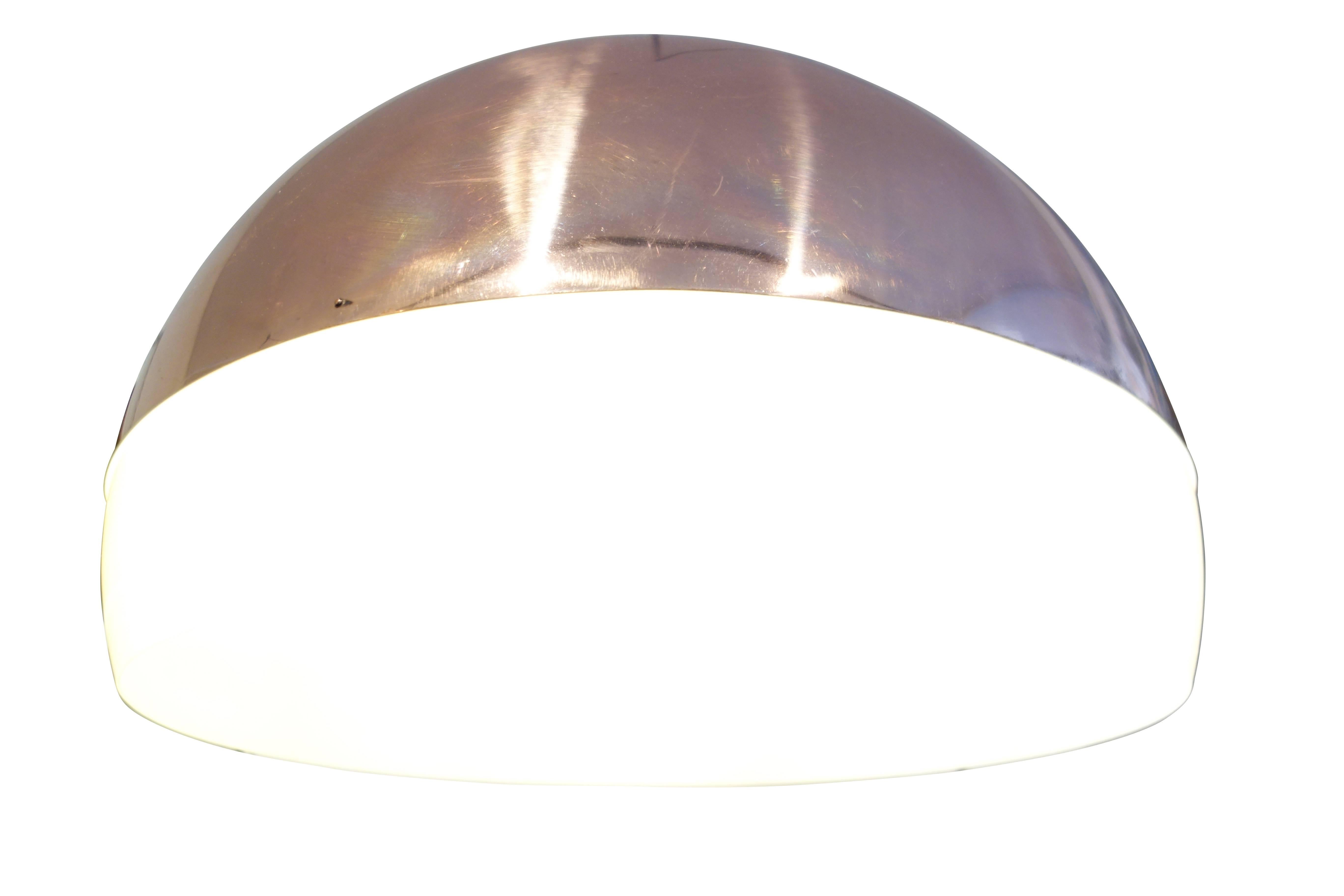 Mid-Century Modern Copper Sphere Pendant Light