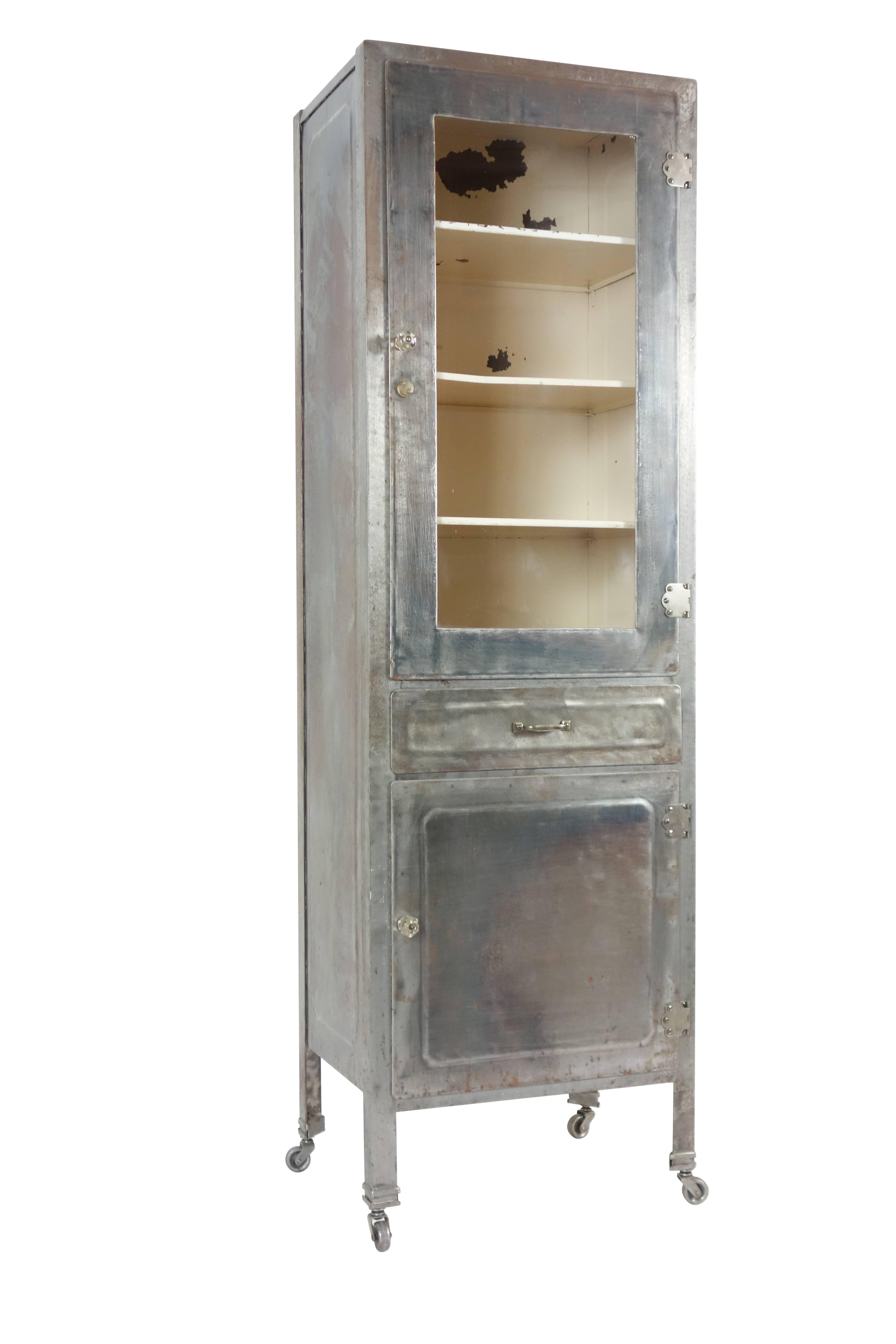 Industrial Steel Medical Cabinet on Casters