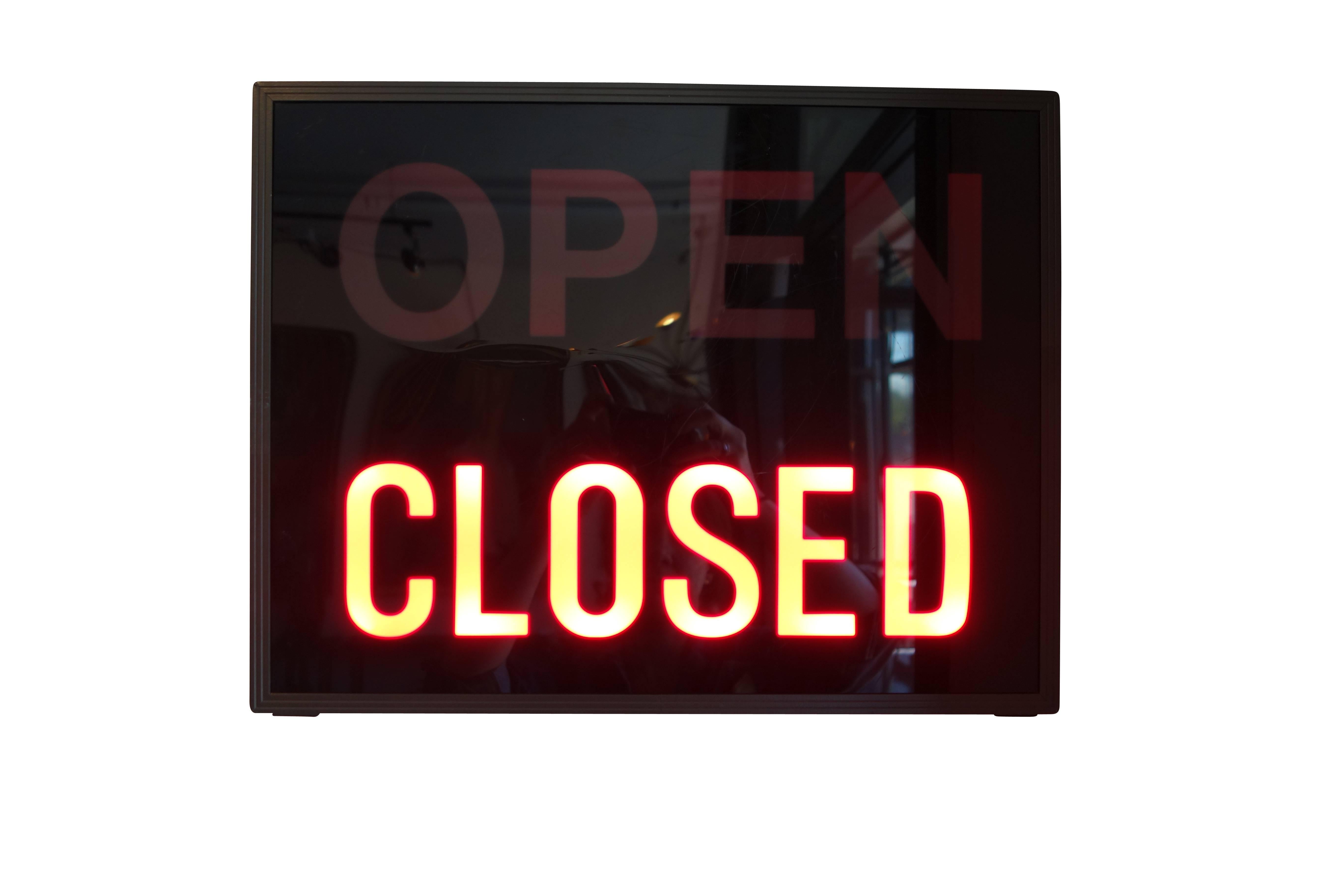 open closed sign led