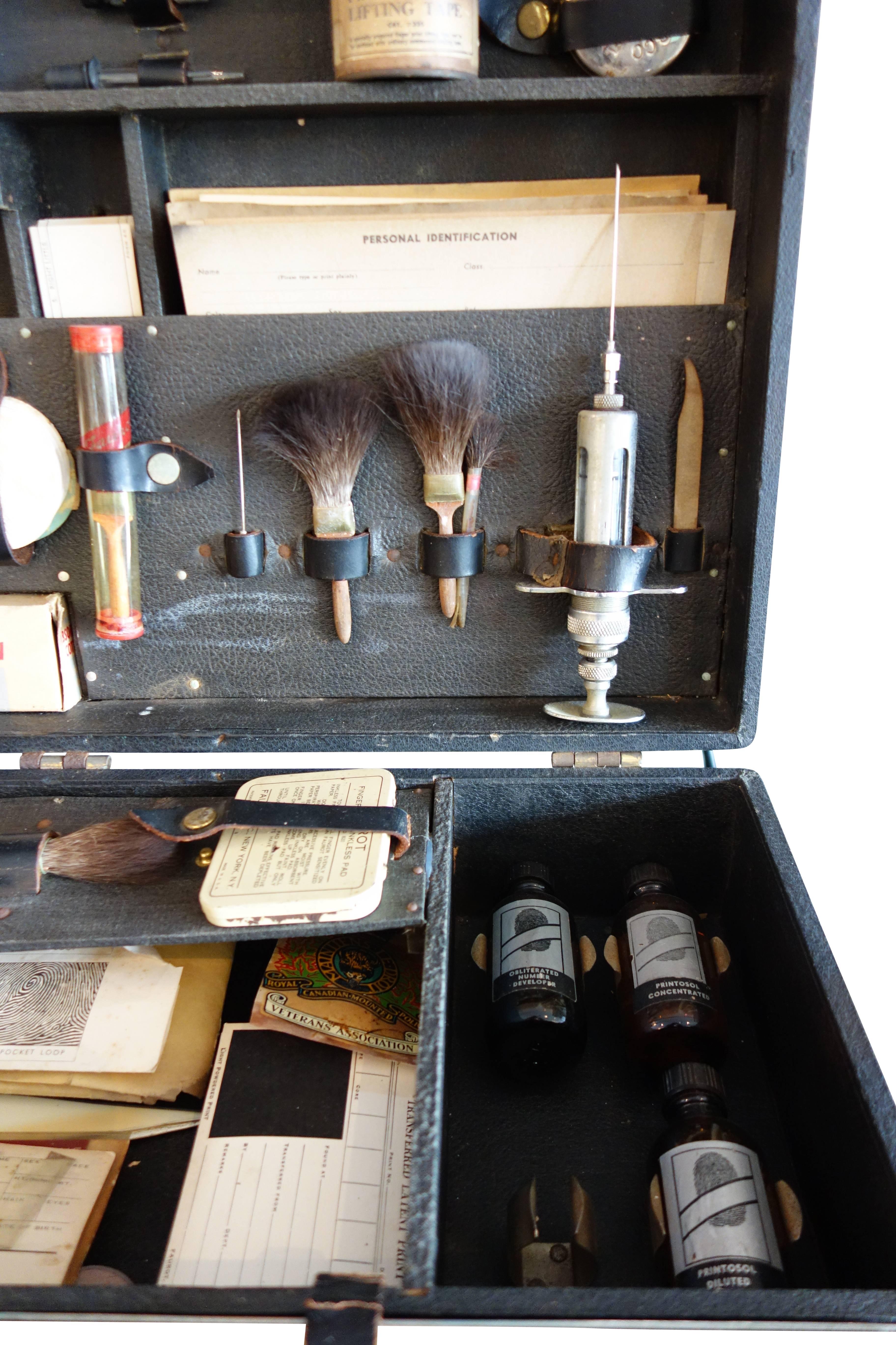 Mid-20th Century Police Detective Crime Scene Kit, Made by Farout Forensic Products, Massachusett