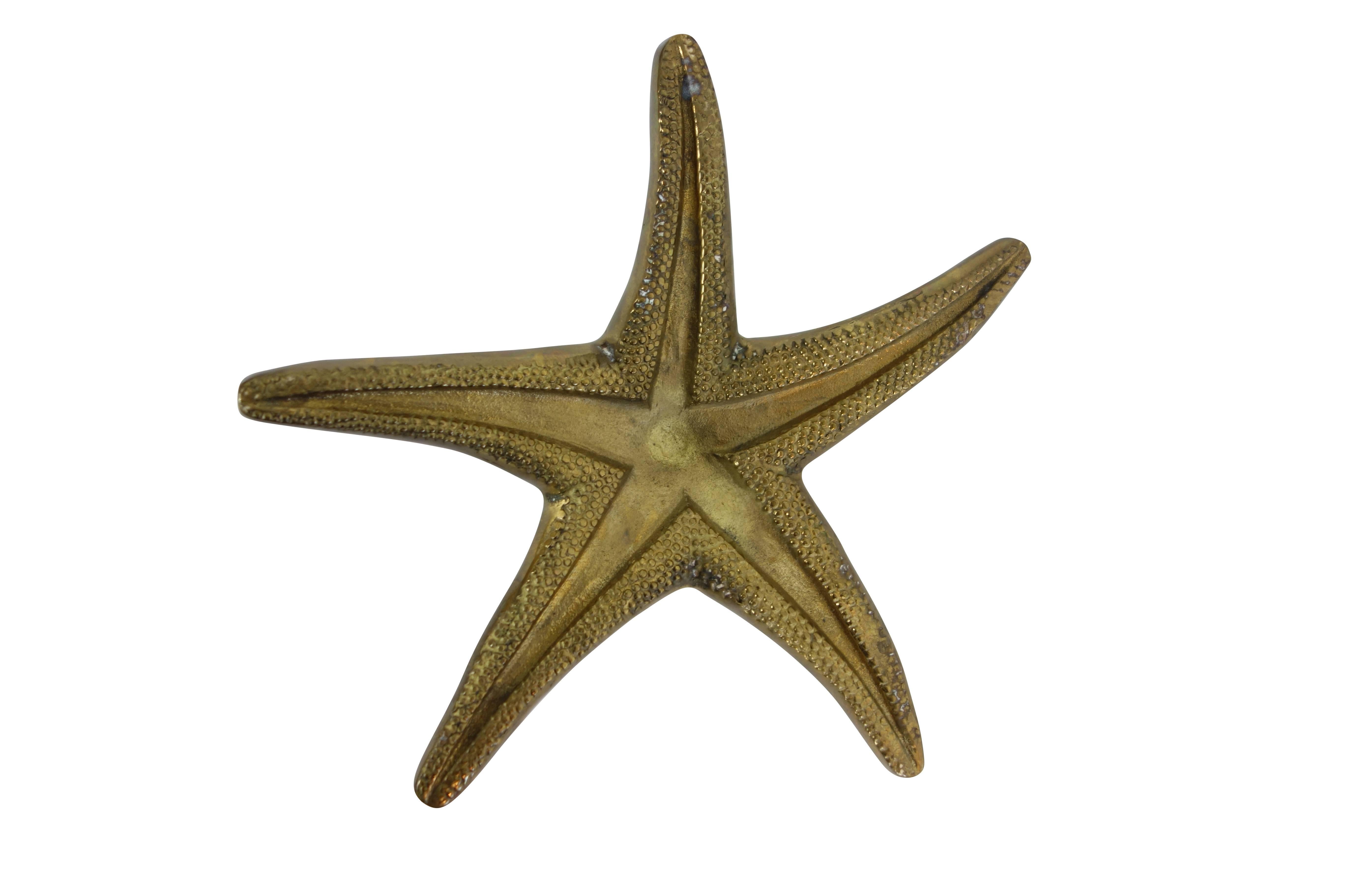 Vintage Brass Starfish In Good Condition In Seattle, WA