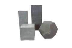 Set of Four Zinc Geometric Forms
