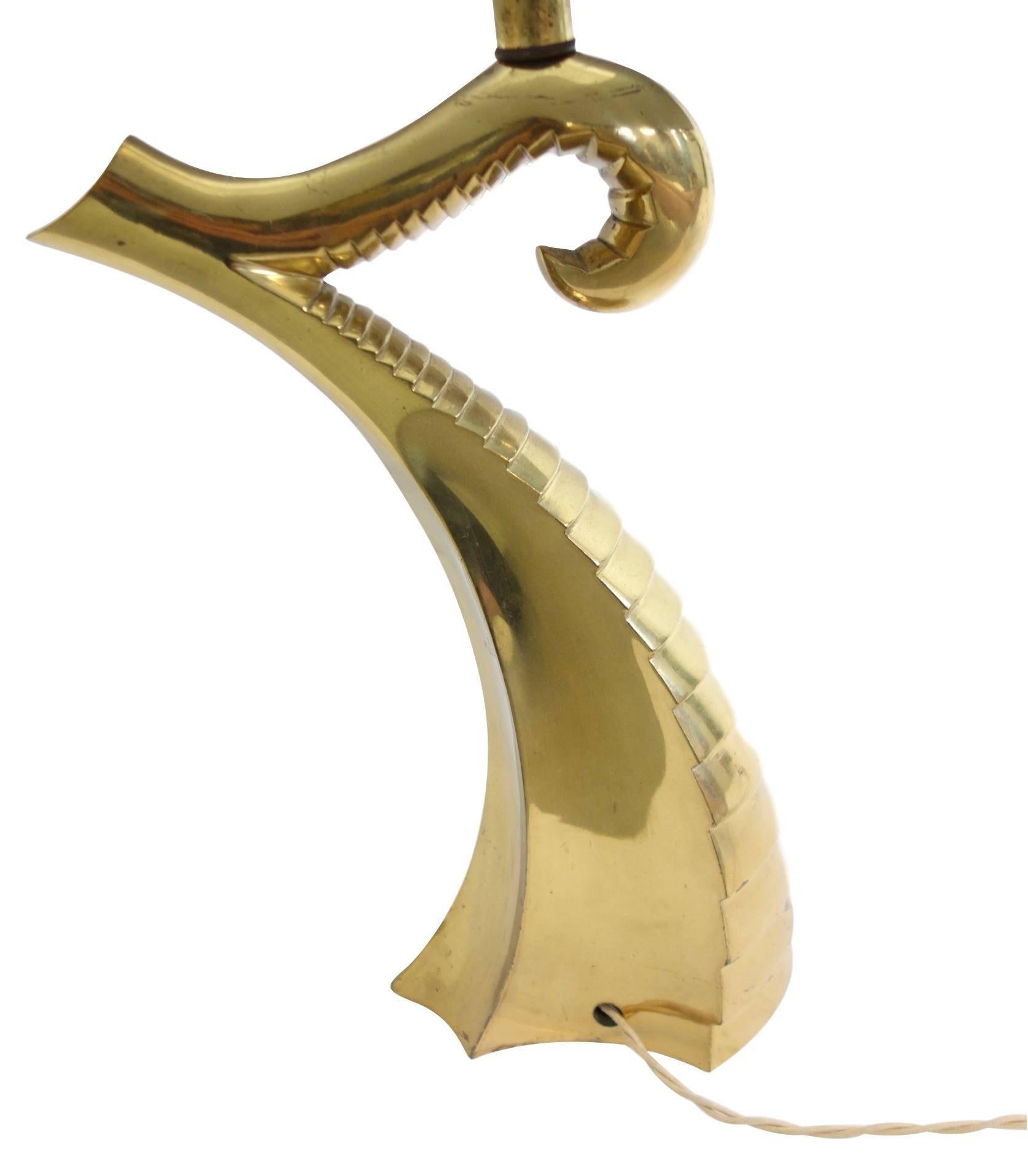 Late 20th Century Brass Tentacle Table Lamp For Sale