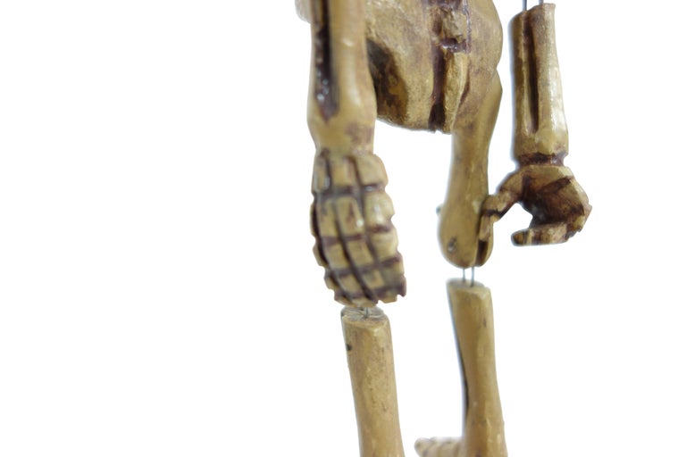German Skeleton String Puppet on Stand, circa 1900 at 1stdibs