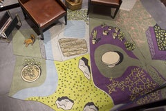 Handmade Wool Rug from Nepal: 6 Unique Puzzle Pieces, Limited Edition