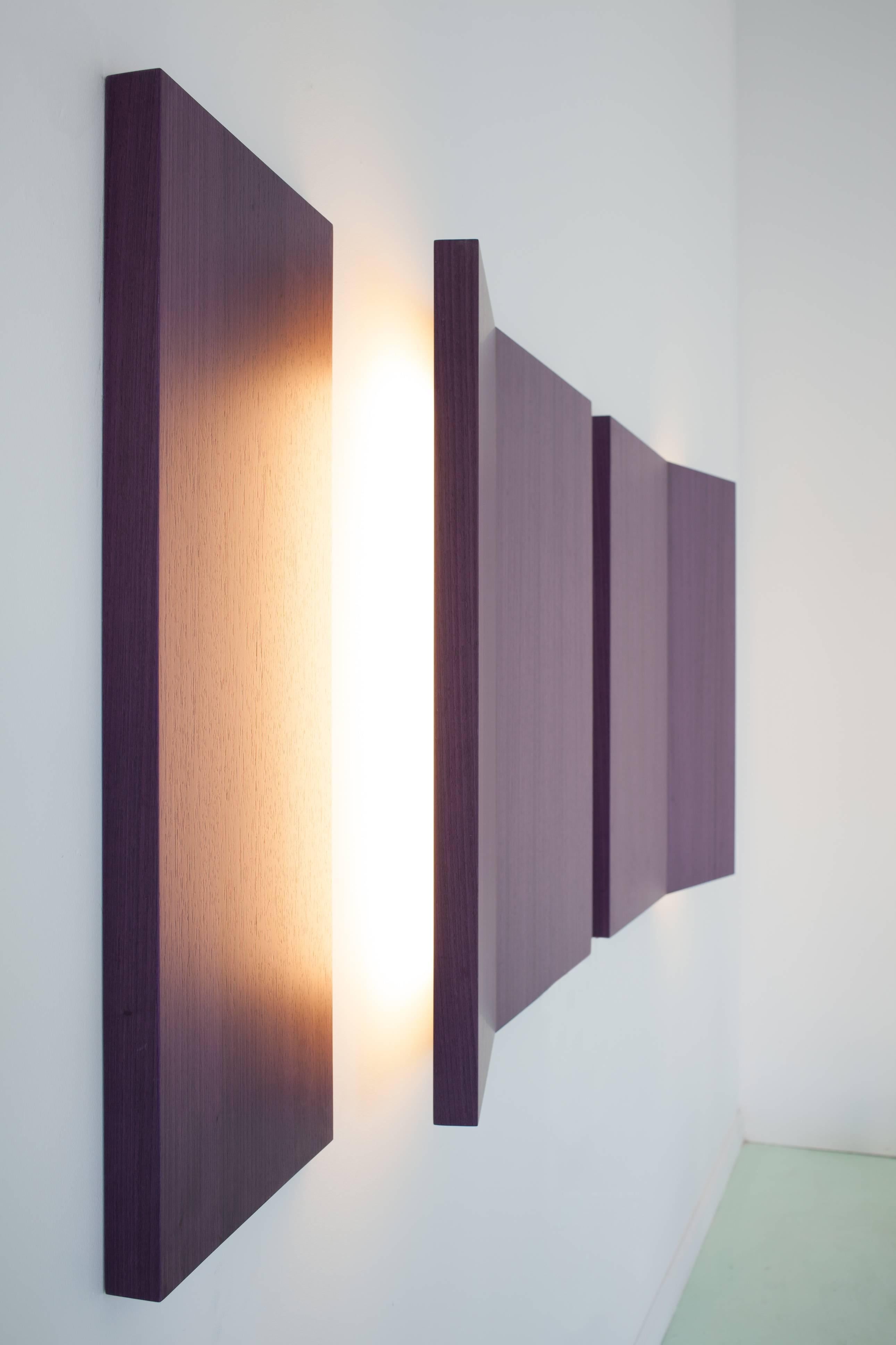 Italian Dear John Light #2, a Wall-Mounted Sconce Lamp Tribute to John McCracken minimal