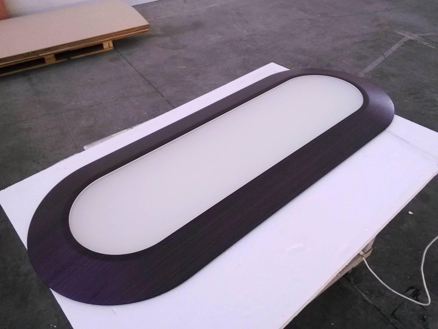 Italian Dear John #3, a Pendant Lamp Tribute to John McCracken, Great Dining Table Light