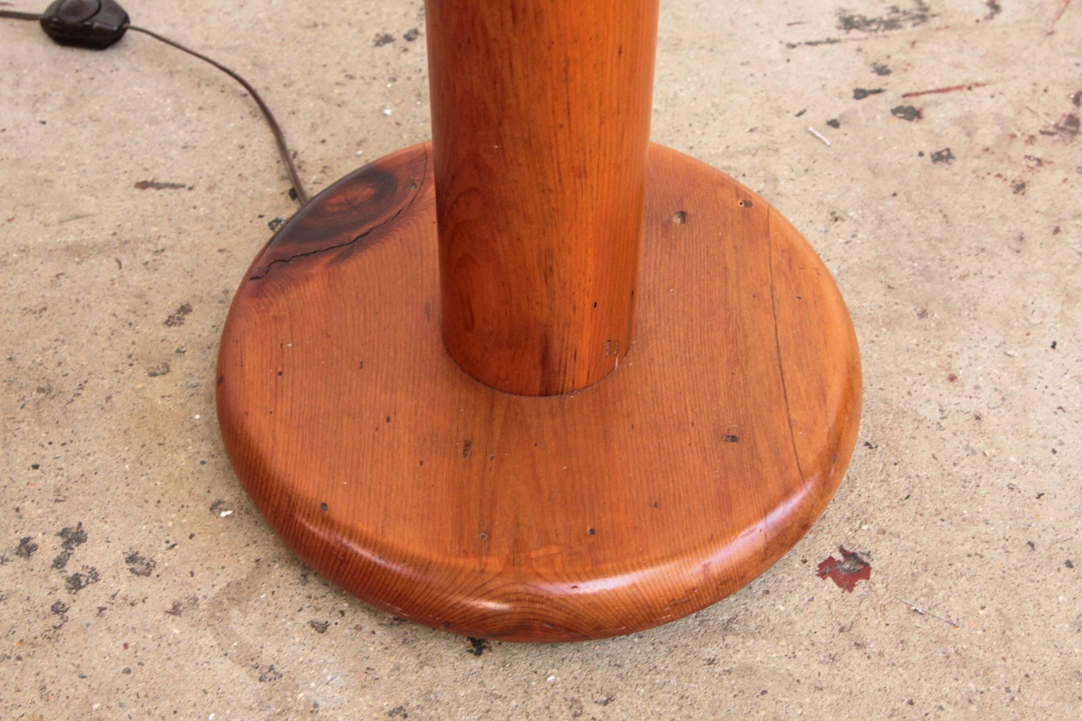 Mid-Century Modern 1970s Cactus Lamp Solid Pine California For Sale