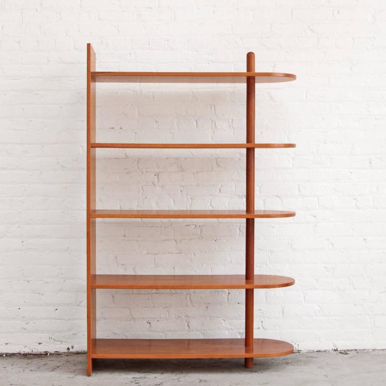 Danish Teak Bookcase Freestanding Shelves at 1stdibs