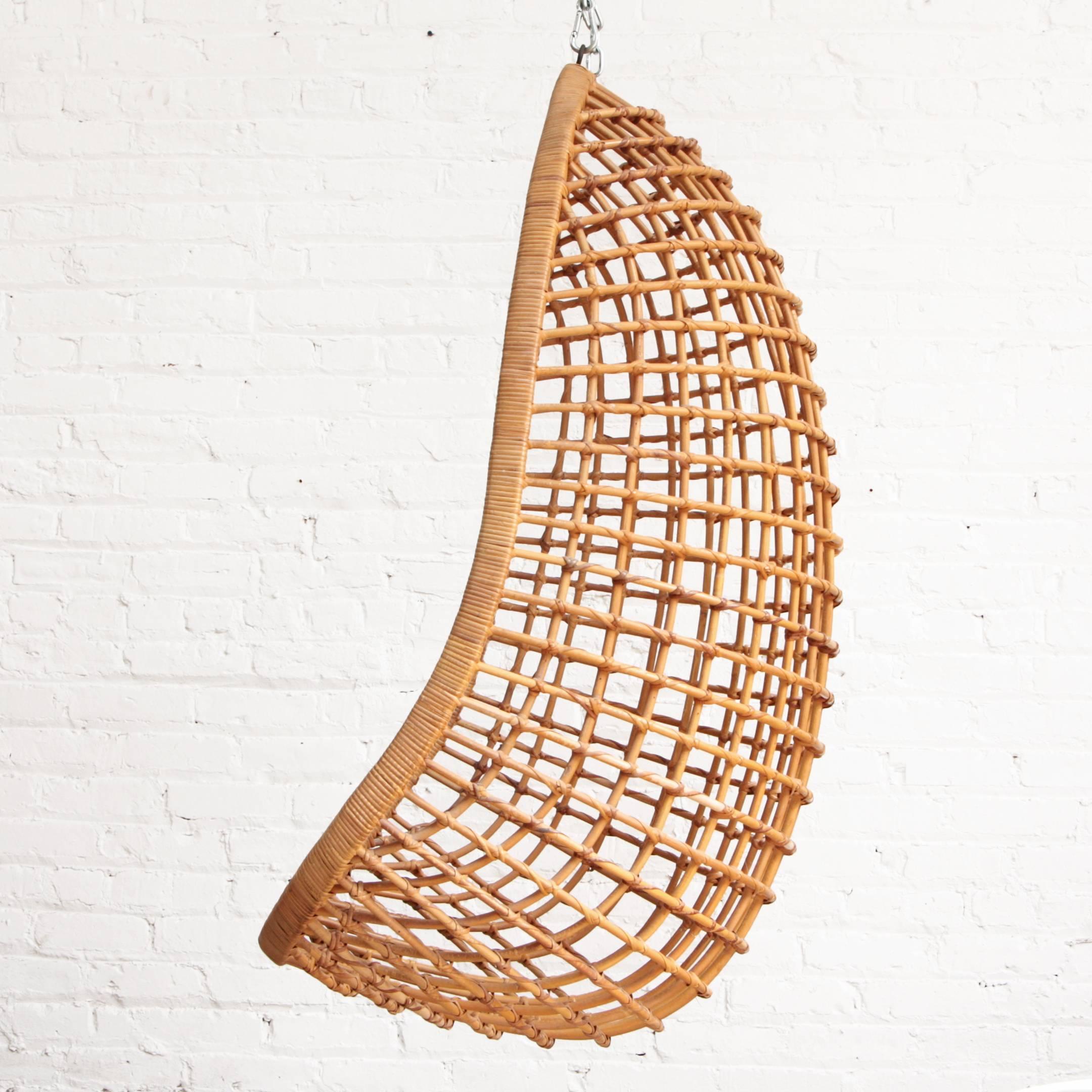 hanging bamboo chair