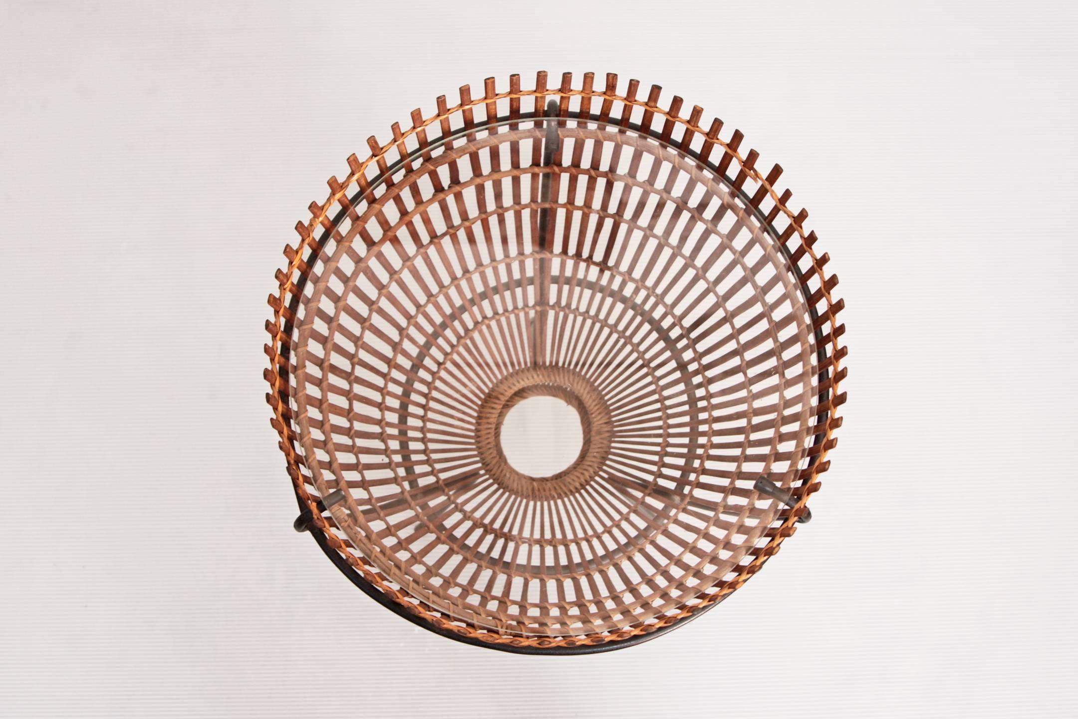 Pair of Fish Trap End Tables Franco Albini Attributed In Good Condition In Brooklyn, NY