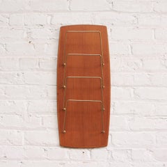Teak and Brass Magazine Rack