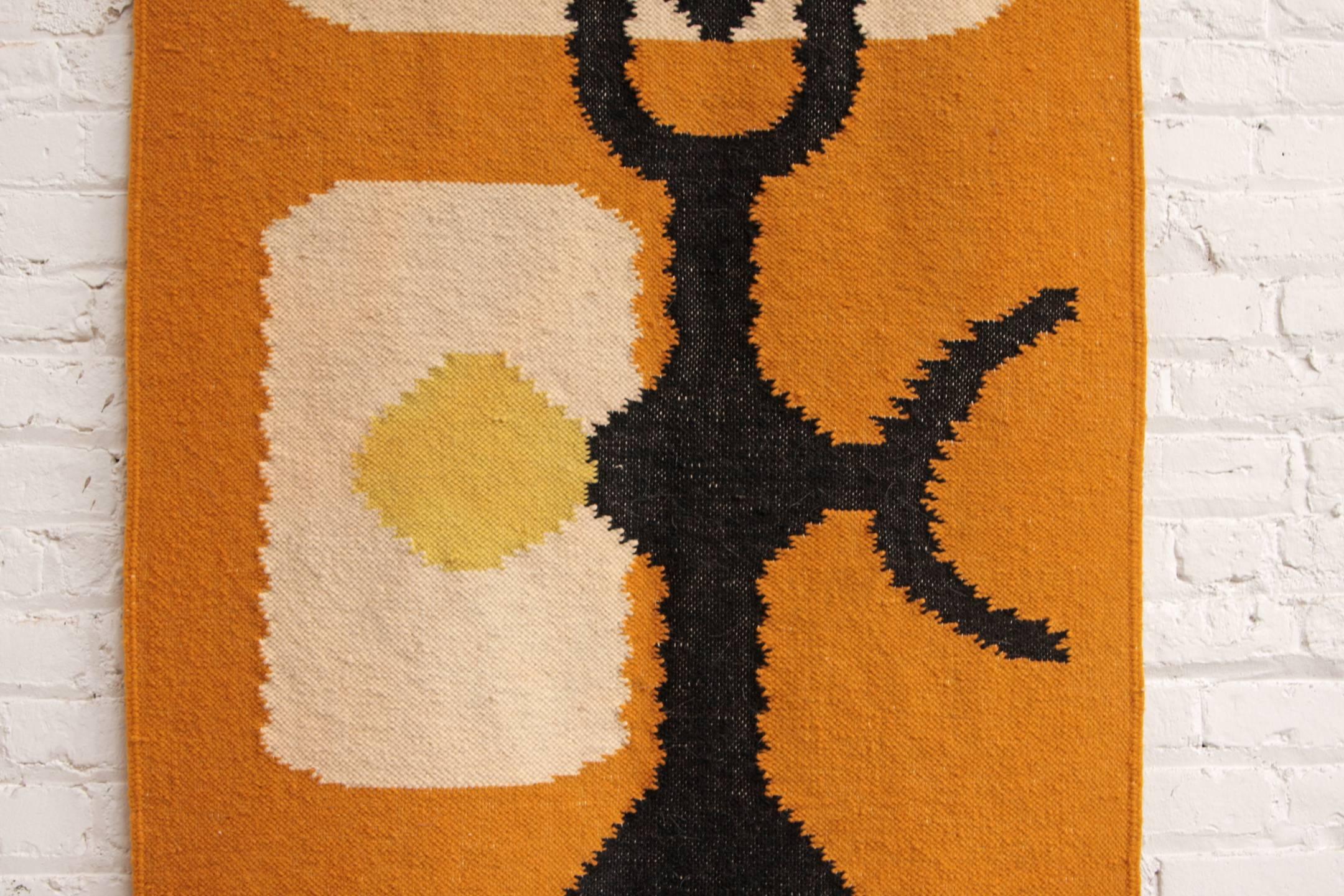Mid-Century Modern Midcentury Modernist Abstract Rug For Sale