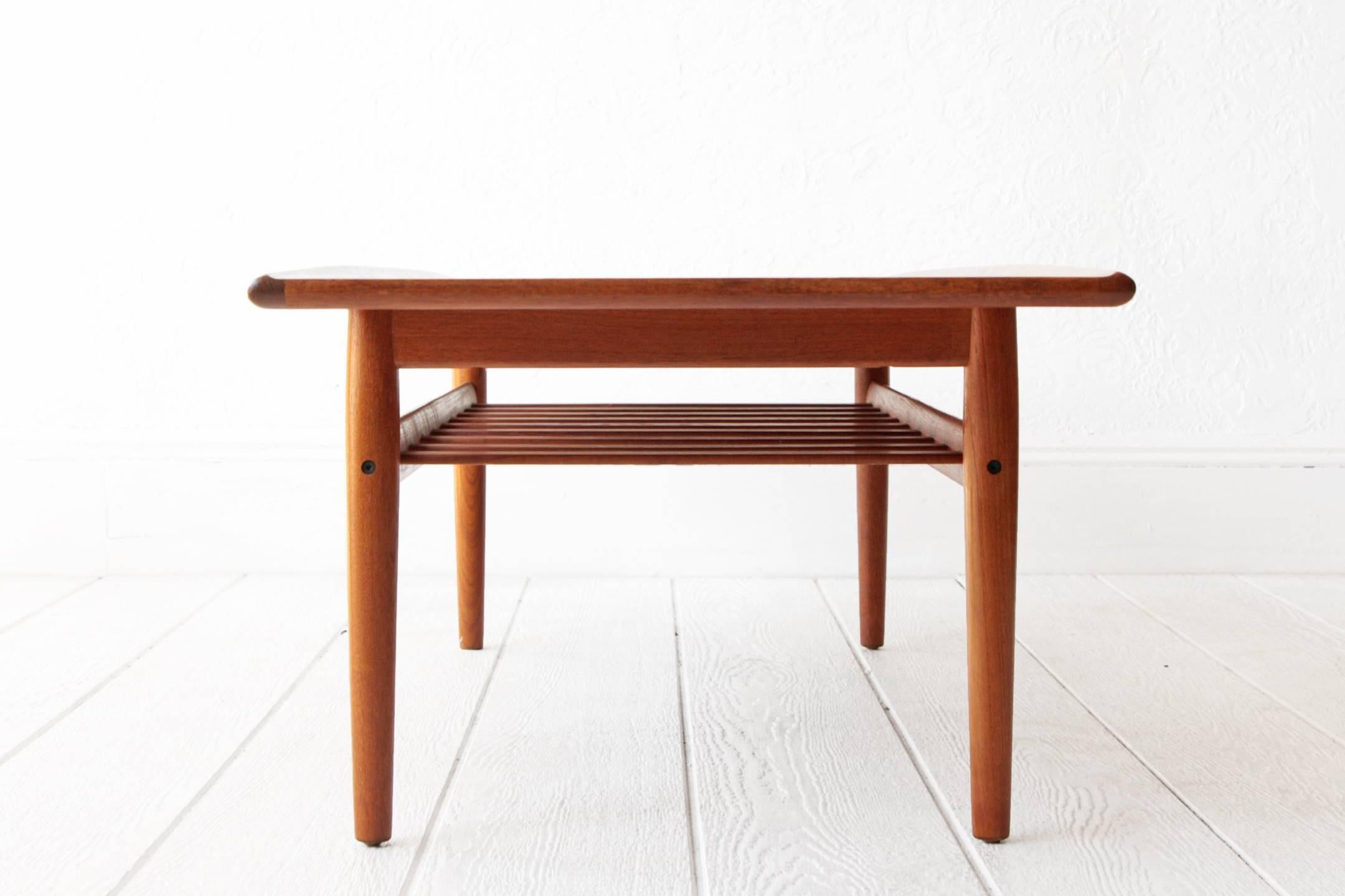 Mid-Century Modern Grete Jalk Danish Modern Two-Tier Teak Coffee Table 