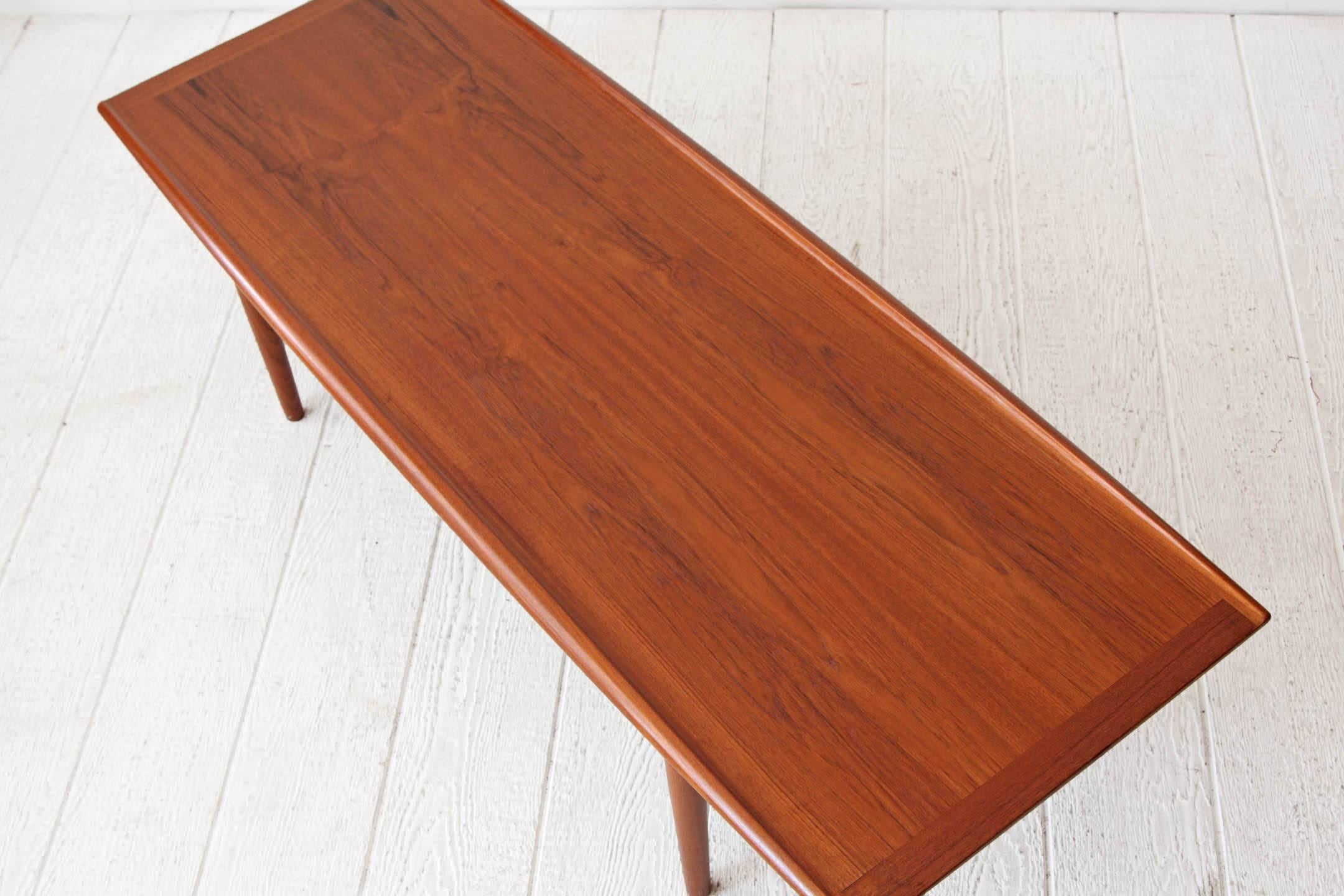 Grete Jalk Danish Modern Two-Tier Teak Coffee Table  In Good Condition In Brooklyn, NY