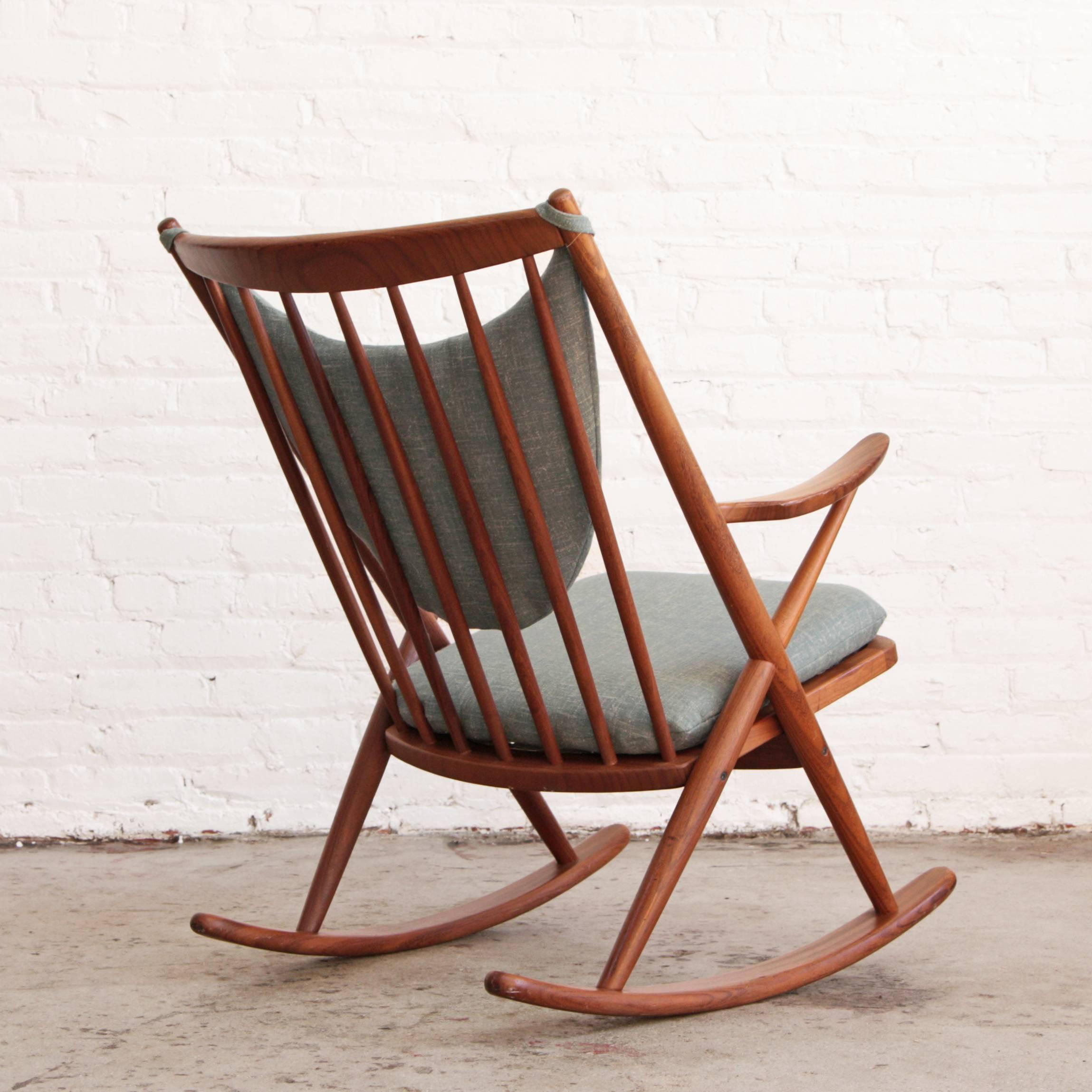 Frank Reenskaug Danish Modern Teak Rocking Chair at 1stDibs | frank ...