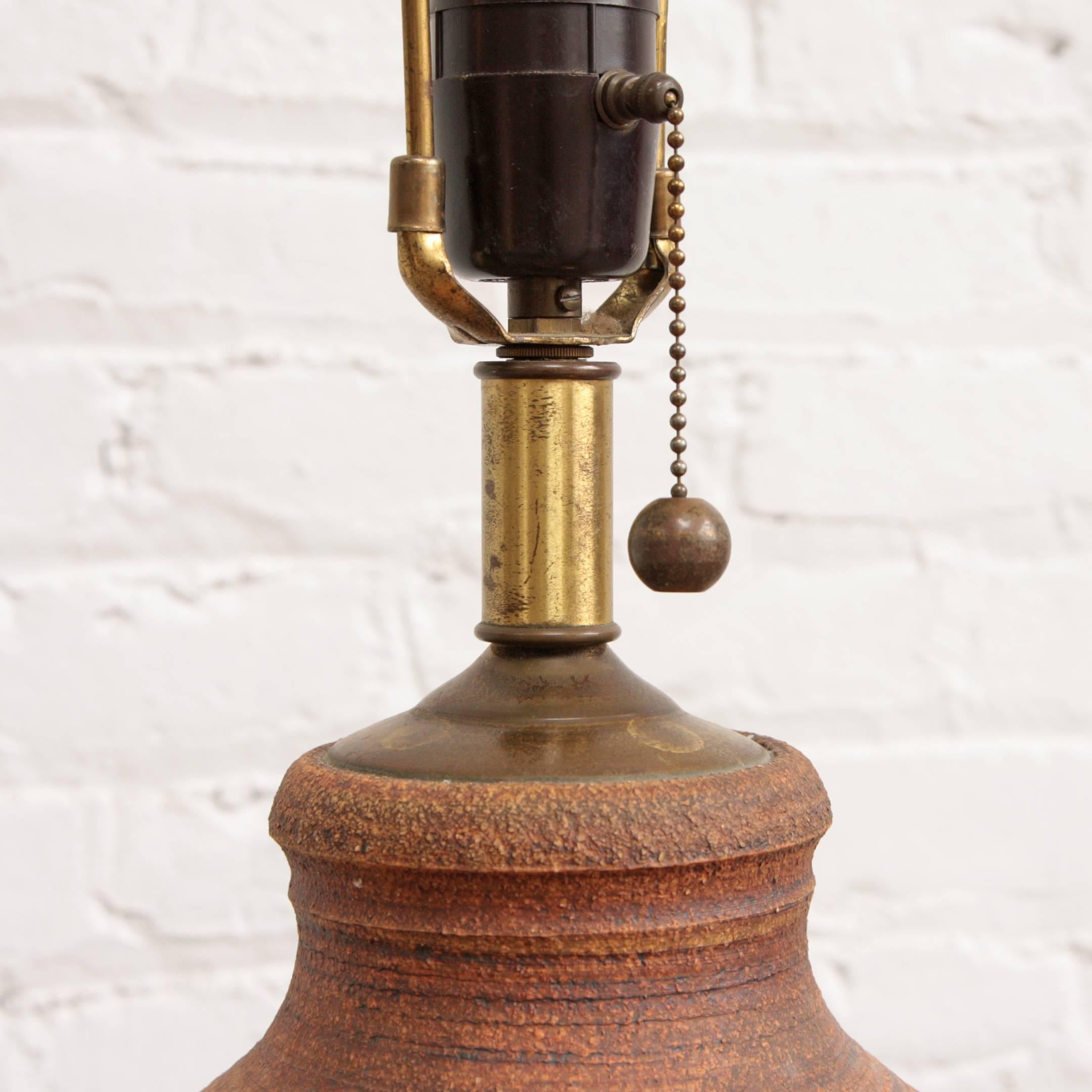 Monumental David Cressey Ceramic Lamp 1