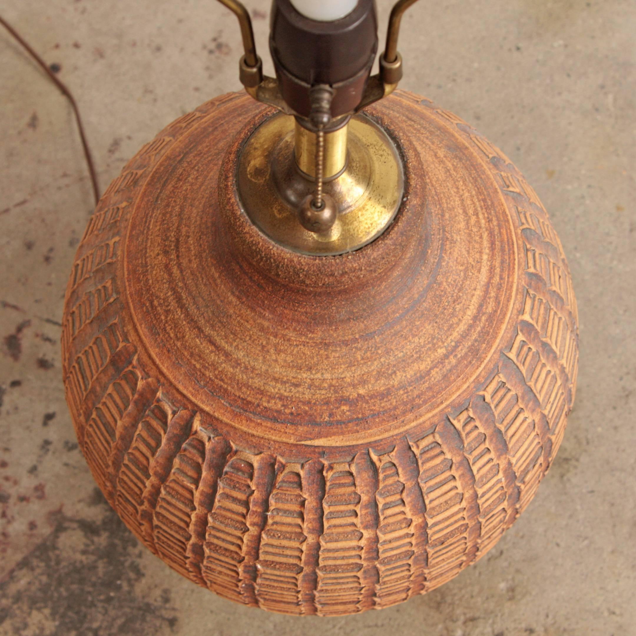 20th Century Monumental David Cressey Ceramic Lamp