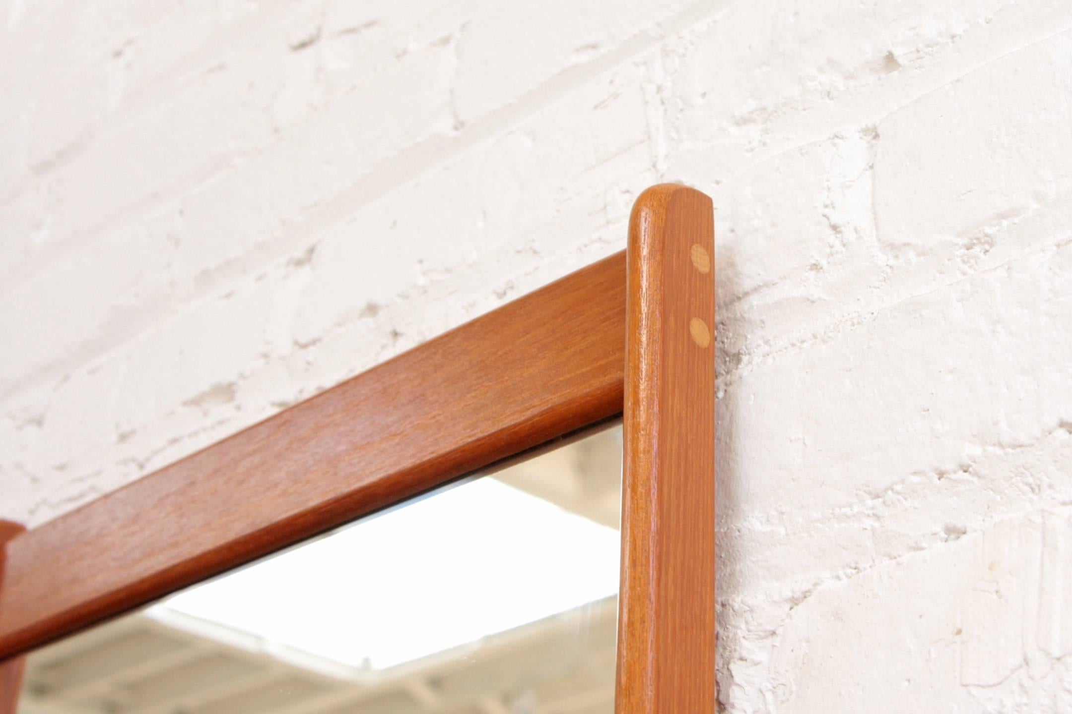 Danish Pedersen & Hansen Teak Console Mirror 