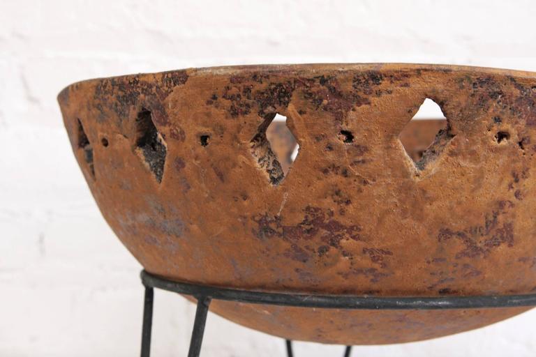 Terracotta Planter on Hairpin Legs at 1stdibs