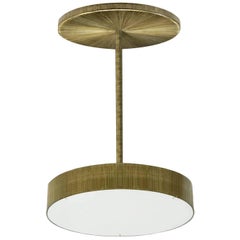 Semi-Flush Circle, Striped brass
