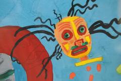Tempera Original Gertrude Russell Barrer Abstract Surrealism Circa 1945